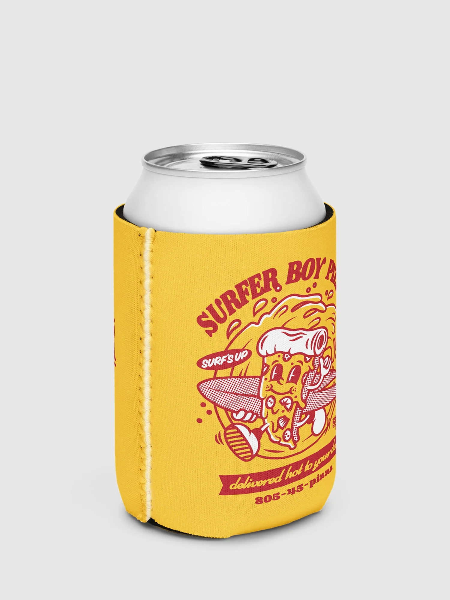 Stranger Things Surfer Boy Pizza Can Cooler - Image 3