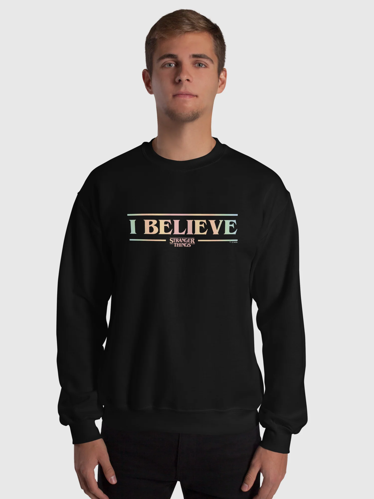 Stranger Things Sweatshirt I Believe - Image 3