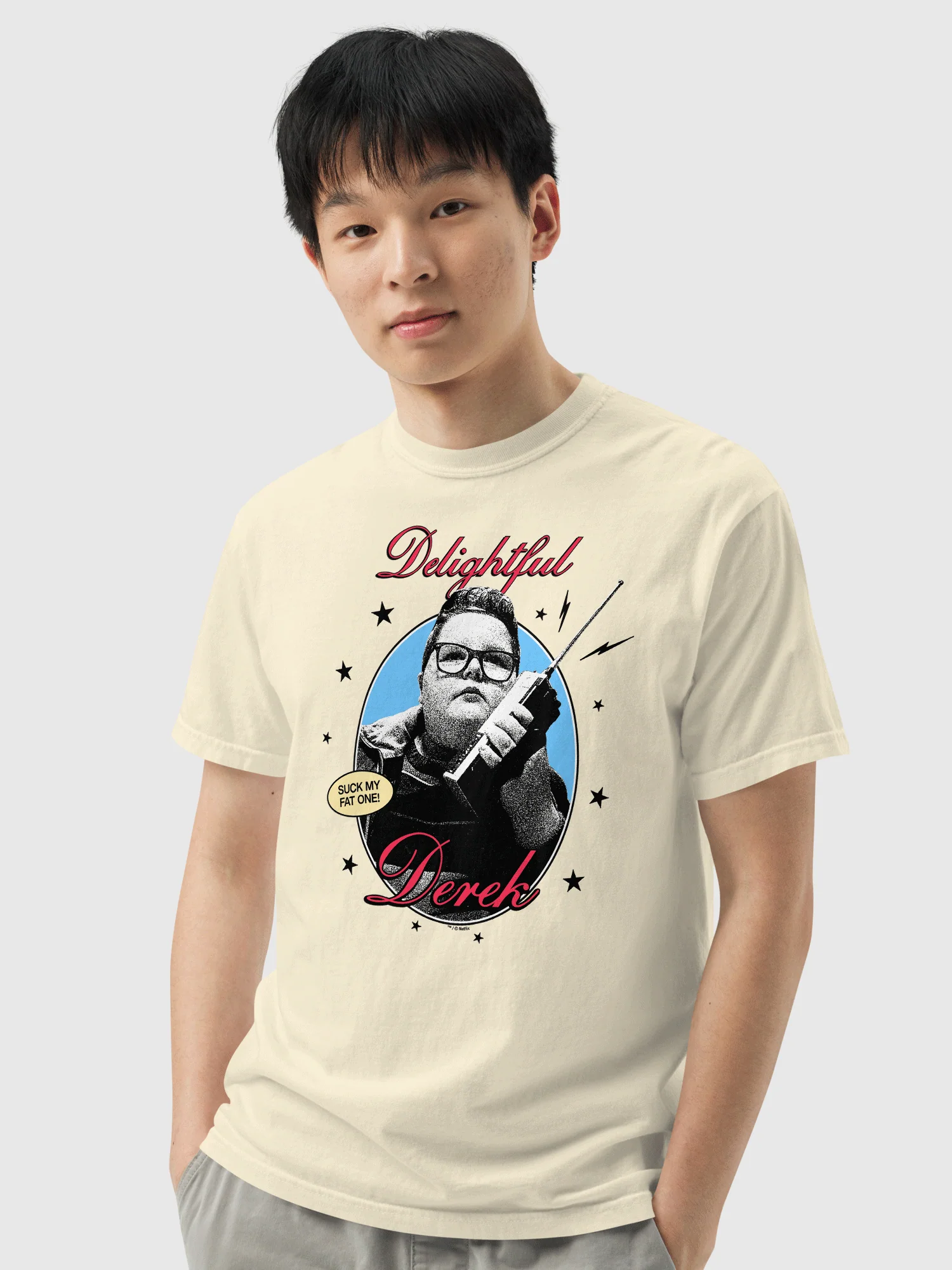 Stranger Things T-Shirt Delightful Derek Comfort Colors - Image 2