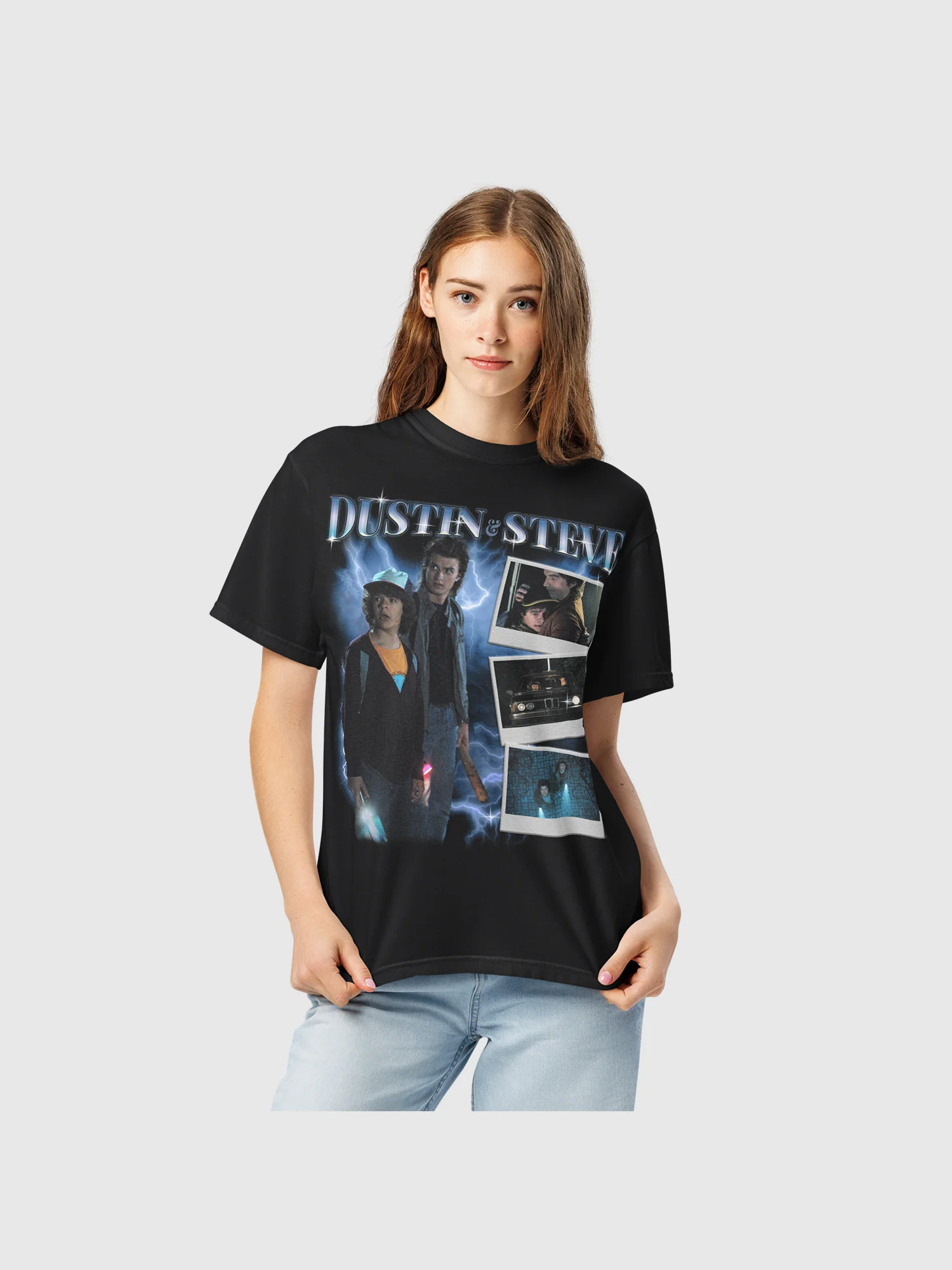 Stranger Things T-Shirt Steve & Dustin Heartthrob - Image 2