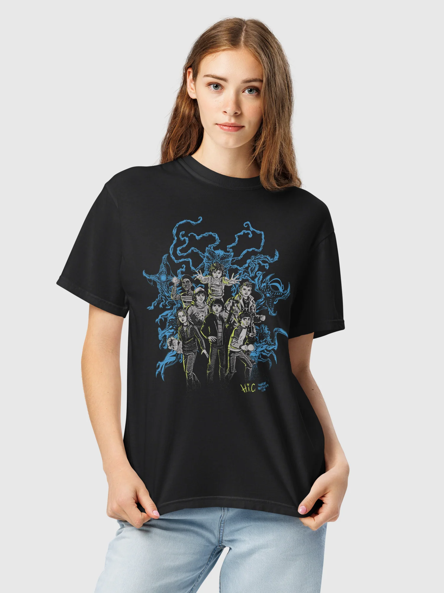 Stranger Things: Tales From '85 Comfort Colors T-Shirt Hawkins Investigators Club - Image 2