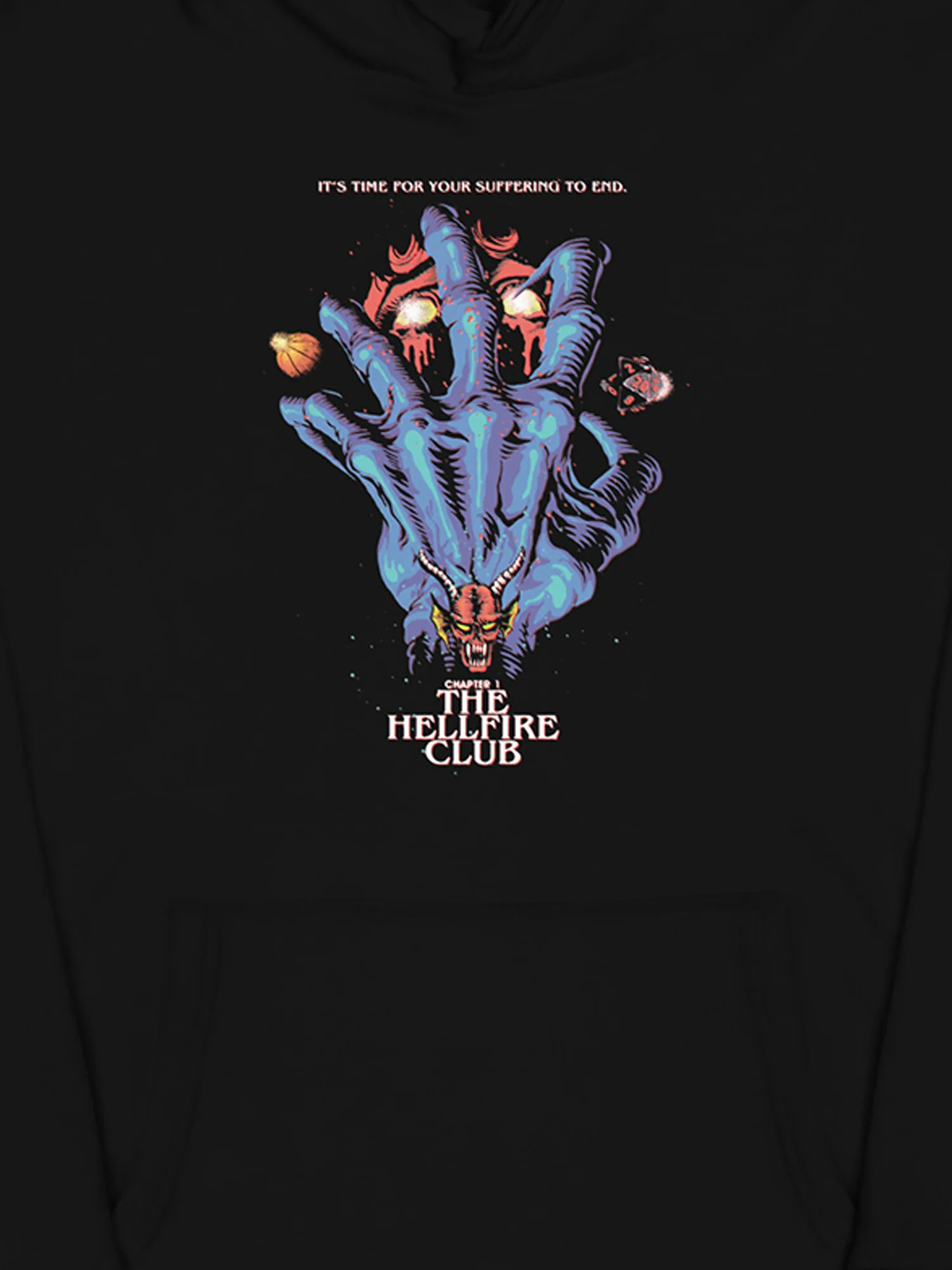 Stranger Things Season 4 x Butcher Billy The Hellfire Club Unisex Hoodie [Black] - Image 2