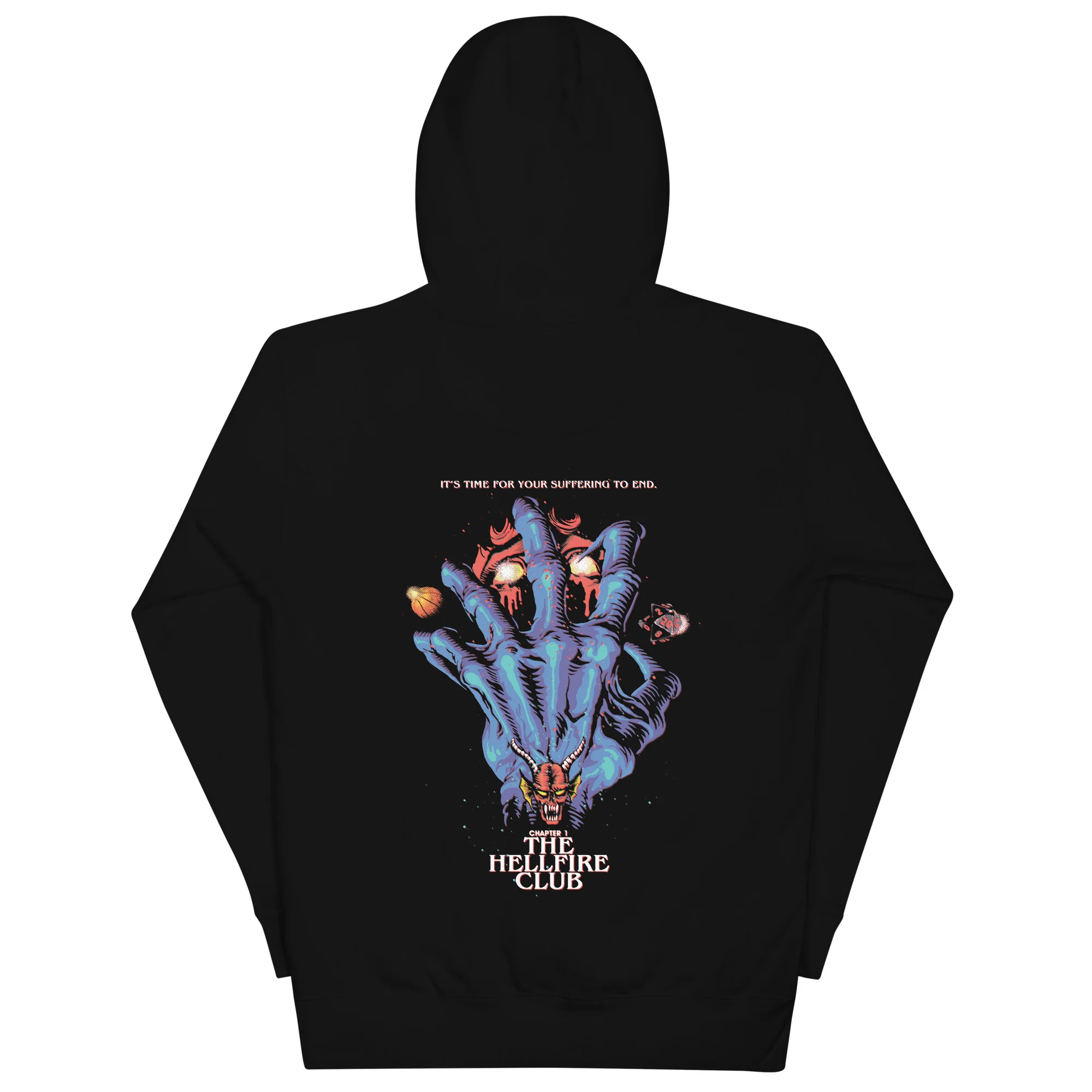Stranger Things Season 4 x Butcher Billy The Hellfire Club Unisex Hoodie [Black] - Image 4