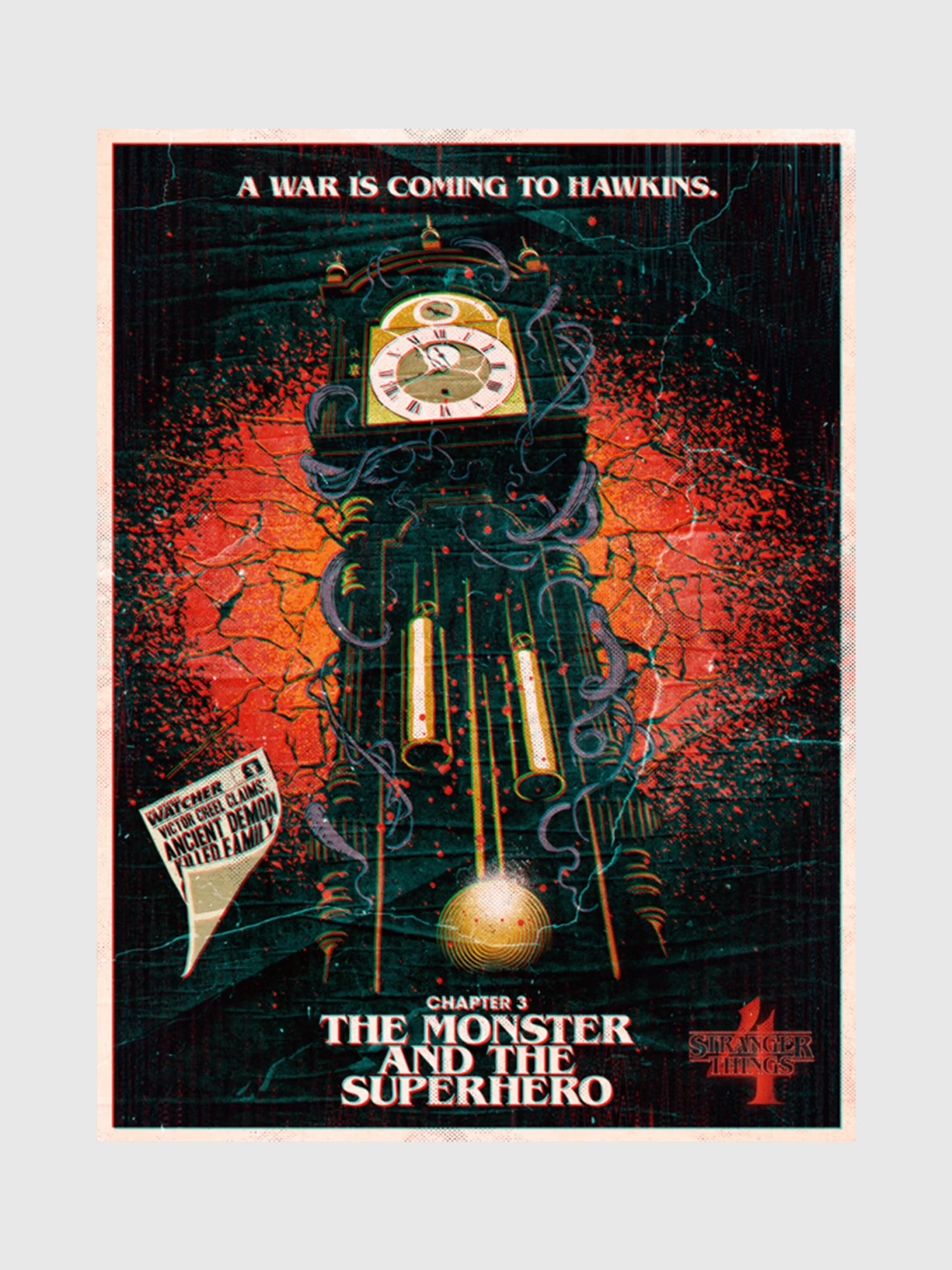 Stranger Things Season 4 x Butcher Billy The Monster and the Superhero Poster [18x24] - Image 2