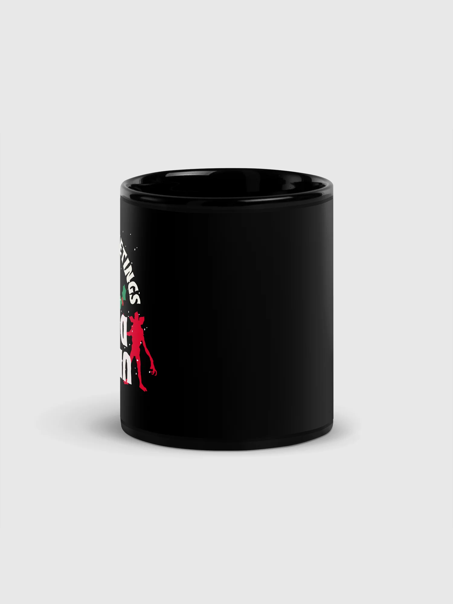 Stranger Things "Upside Down" Black Glossy Mug - Image 3
