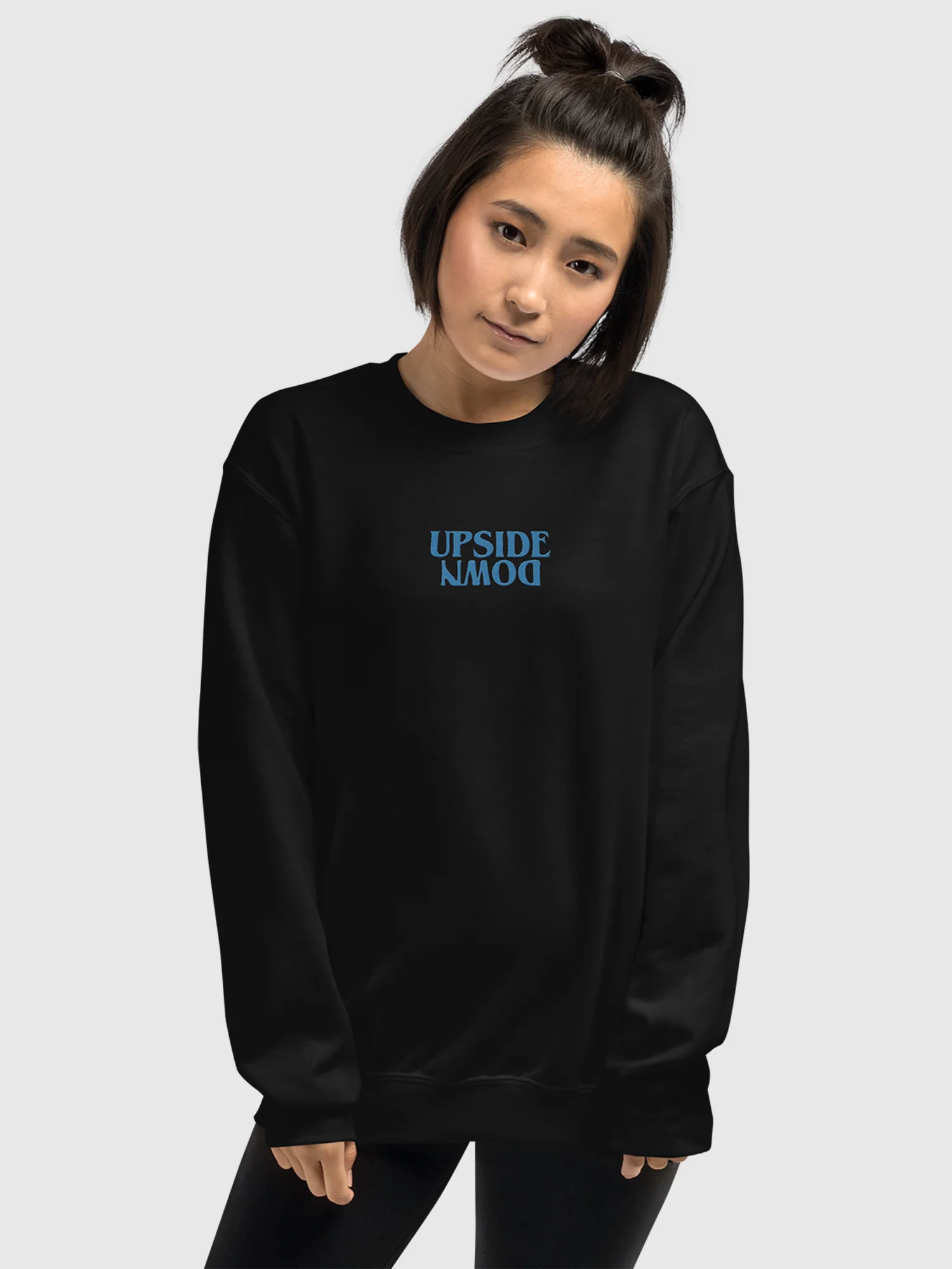 Stranger Things Upside Down Embroidered Crewneck Sweatshirt - Image 3