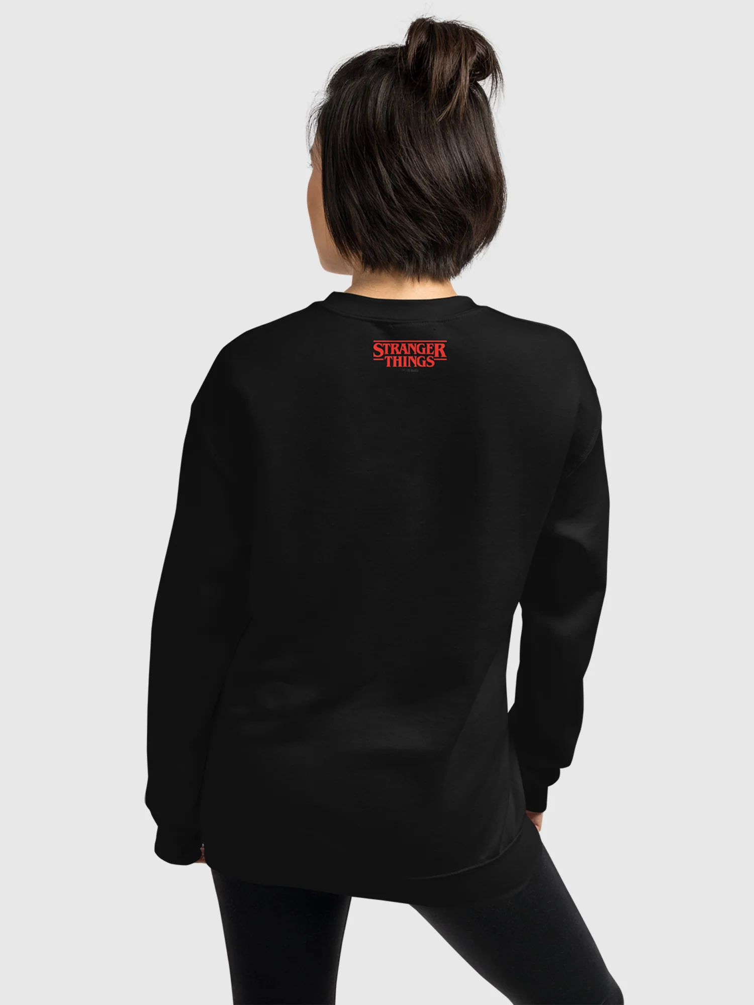 Stranger Things Upside Down Embroidered Crewneck Sweatshirt - Image 4