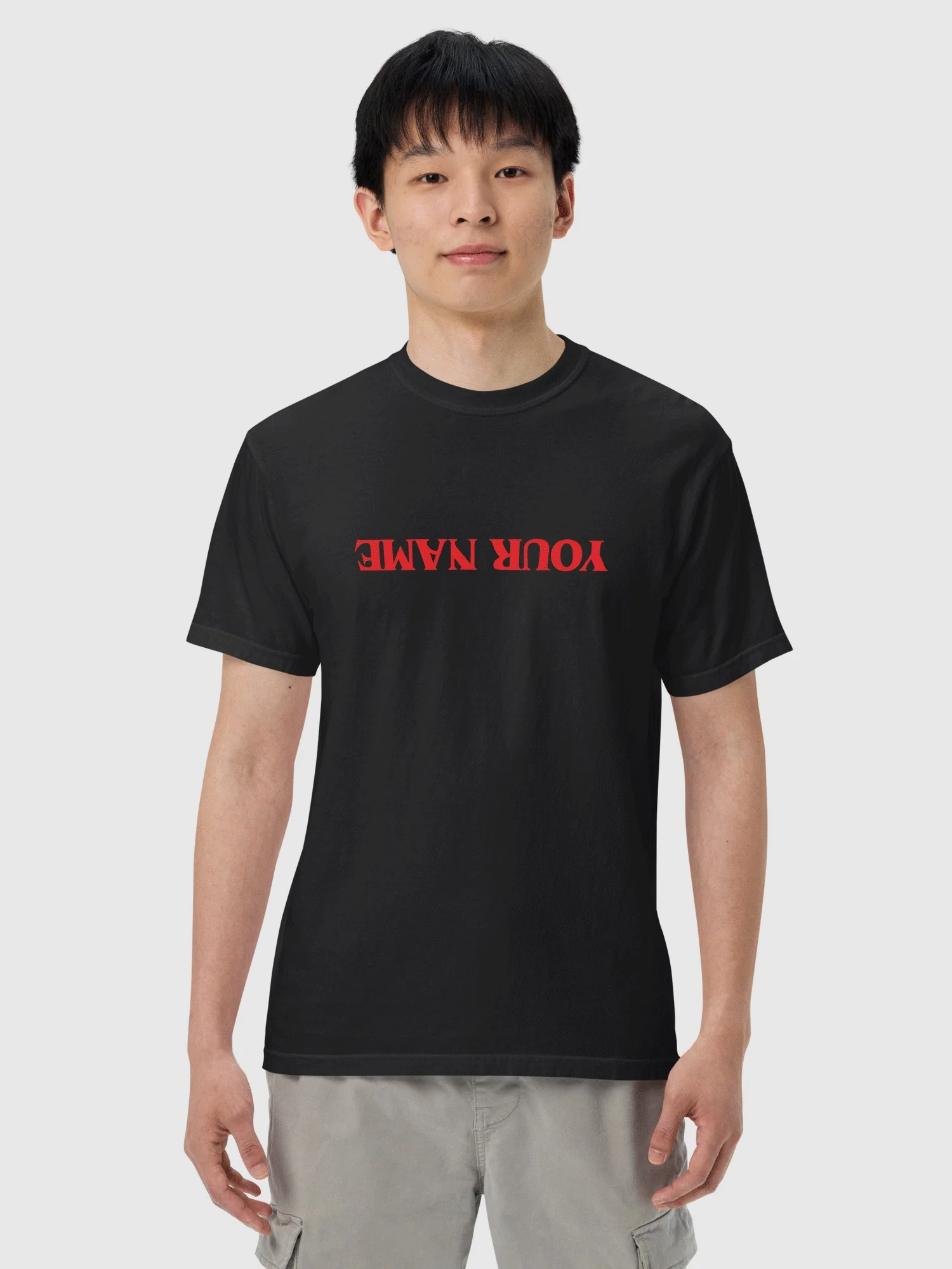Stranger Things Upside Down Personalized Comfort Colors T-Shirt - Image 2