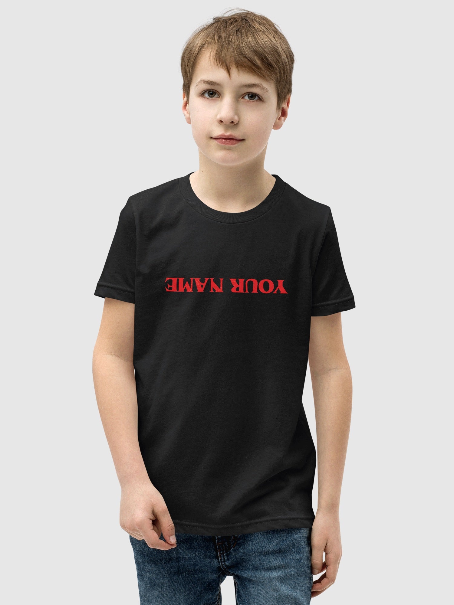 Stranger Things Upside Down Personalized Kids T-Shirt - Image 2
