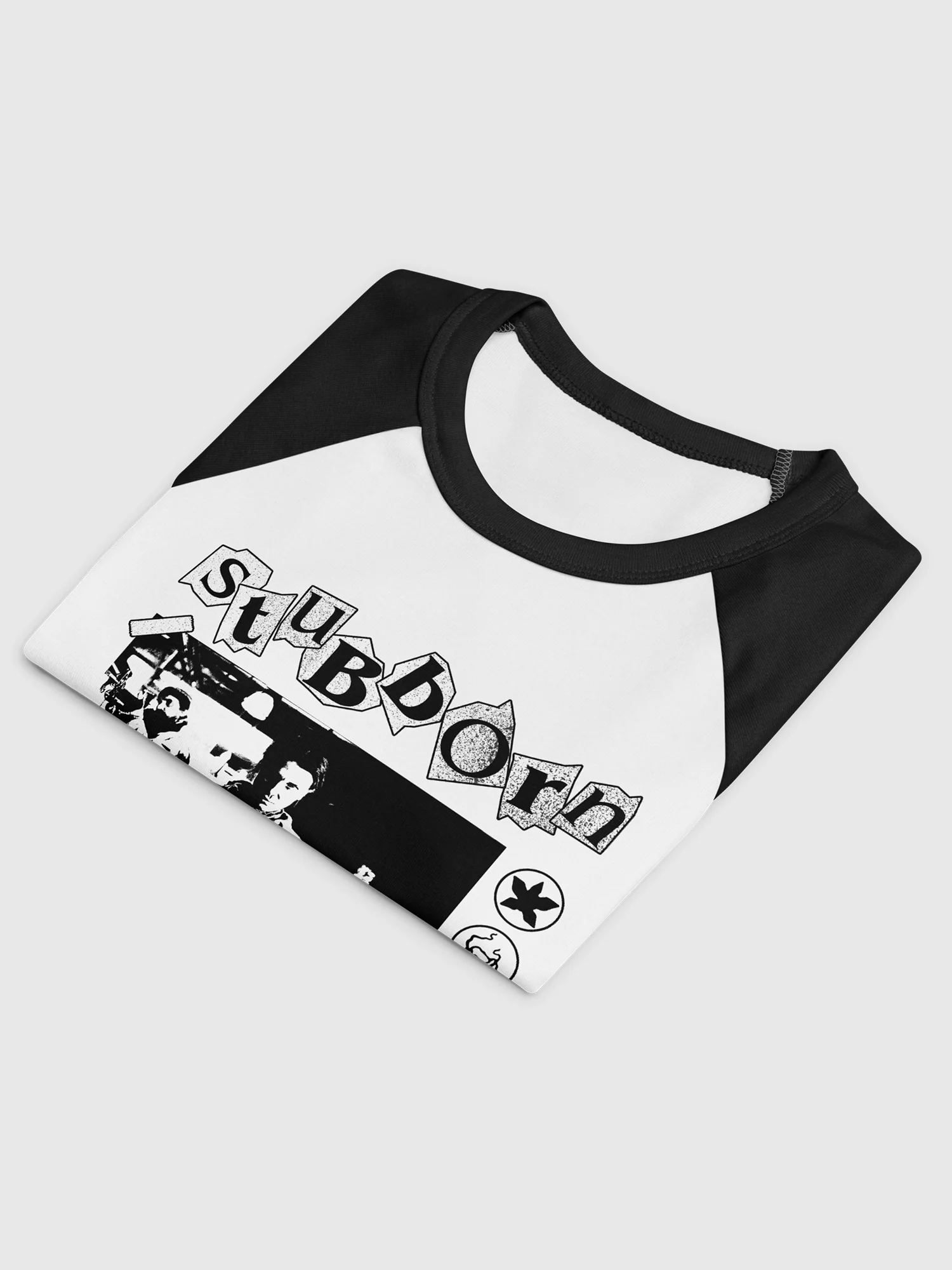Stranger Things Women's Raglan Baby Tee Stubborn Punk Ass - Image 4