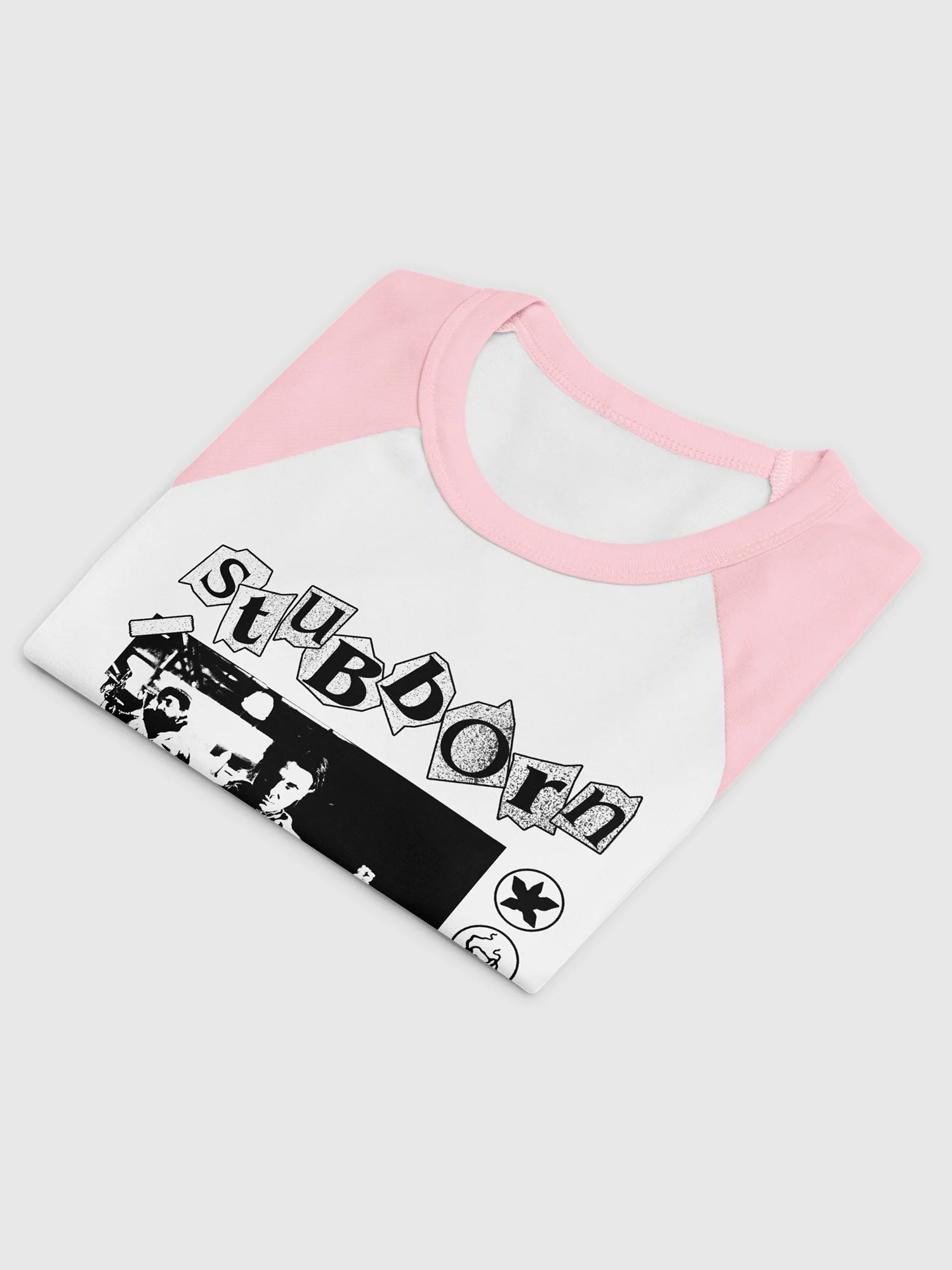 Stranger Things Women's Raglan Baby Tee Stubborn Punk Ass - Image 6