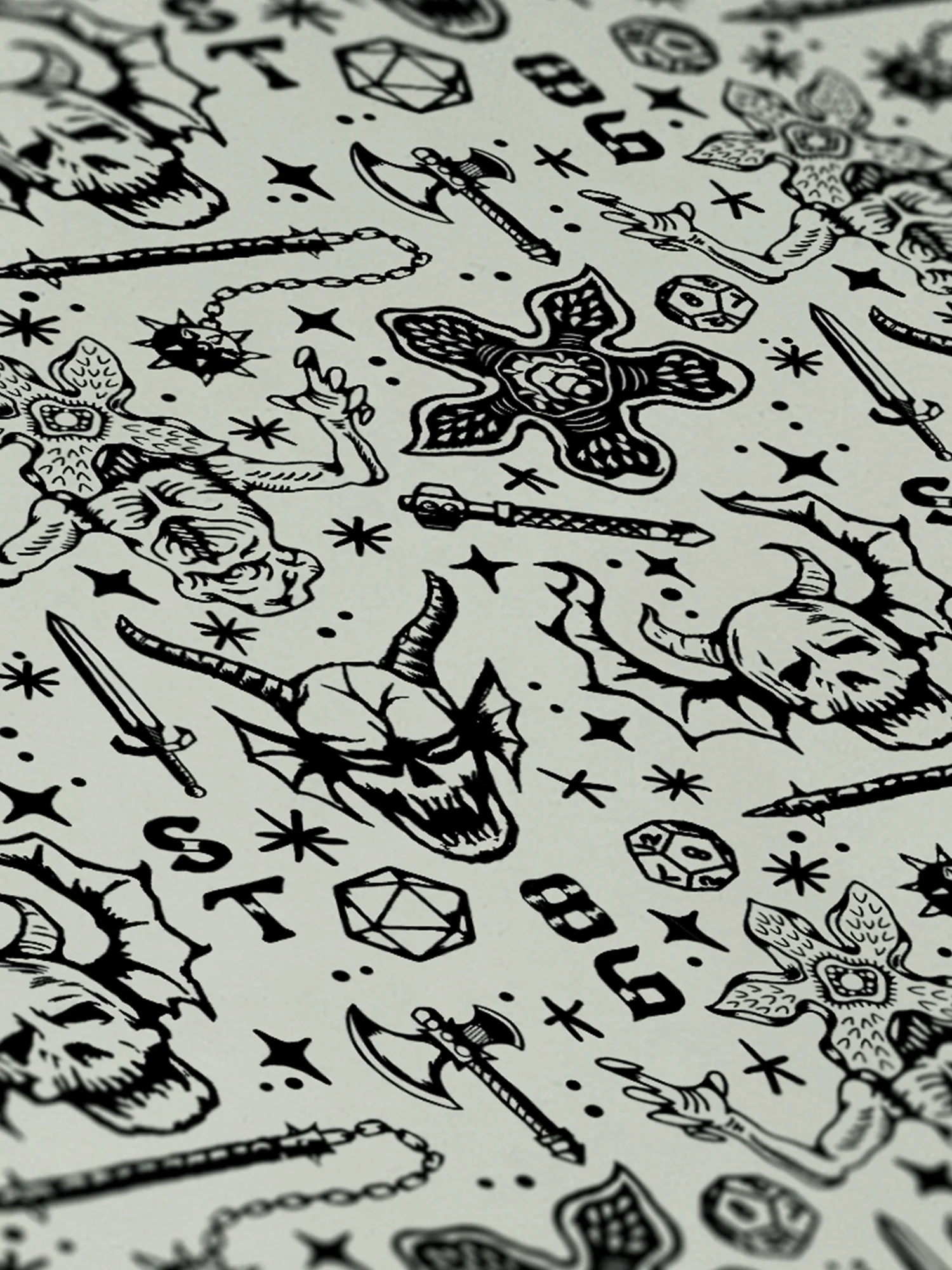 Stranger Things Wrapping Paper Hellfire Club - Image 2