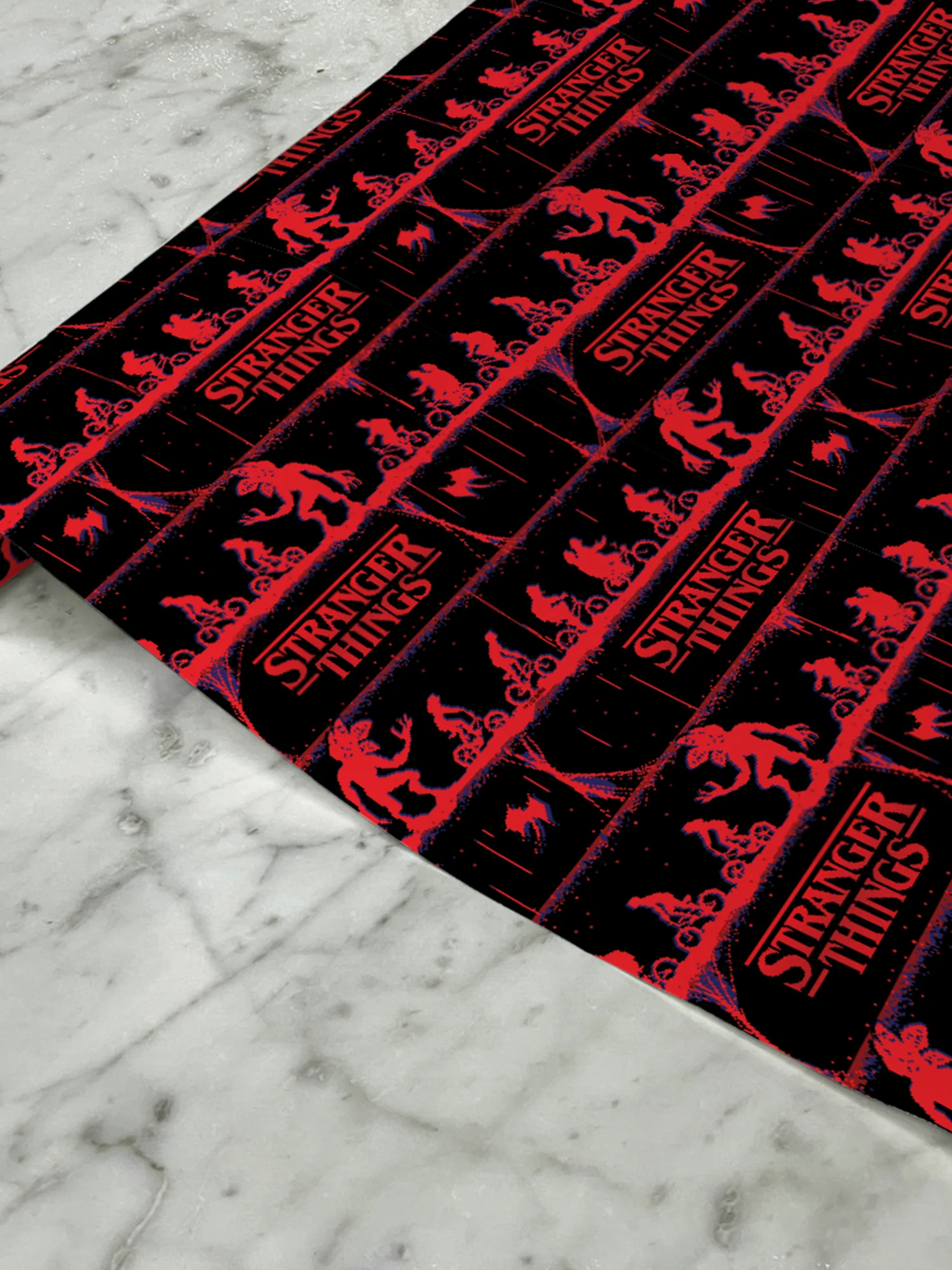 Stranger Things Wrapping Paper Pixel Pattern - Image 3
