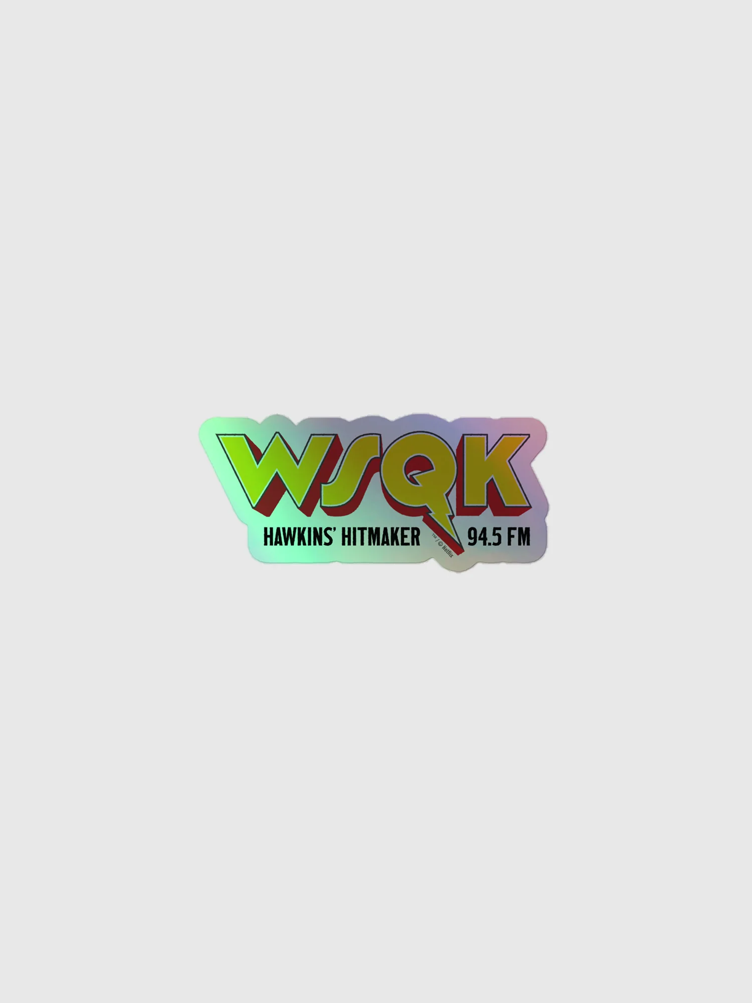 Stranger Things WSQK Holographic Sticker - Image 3