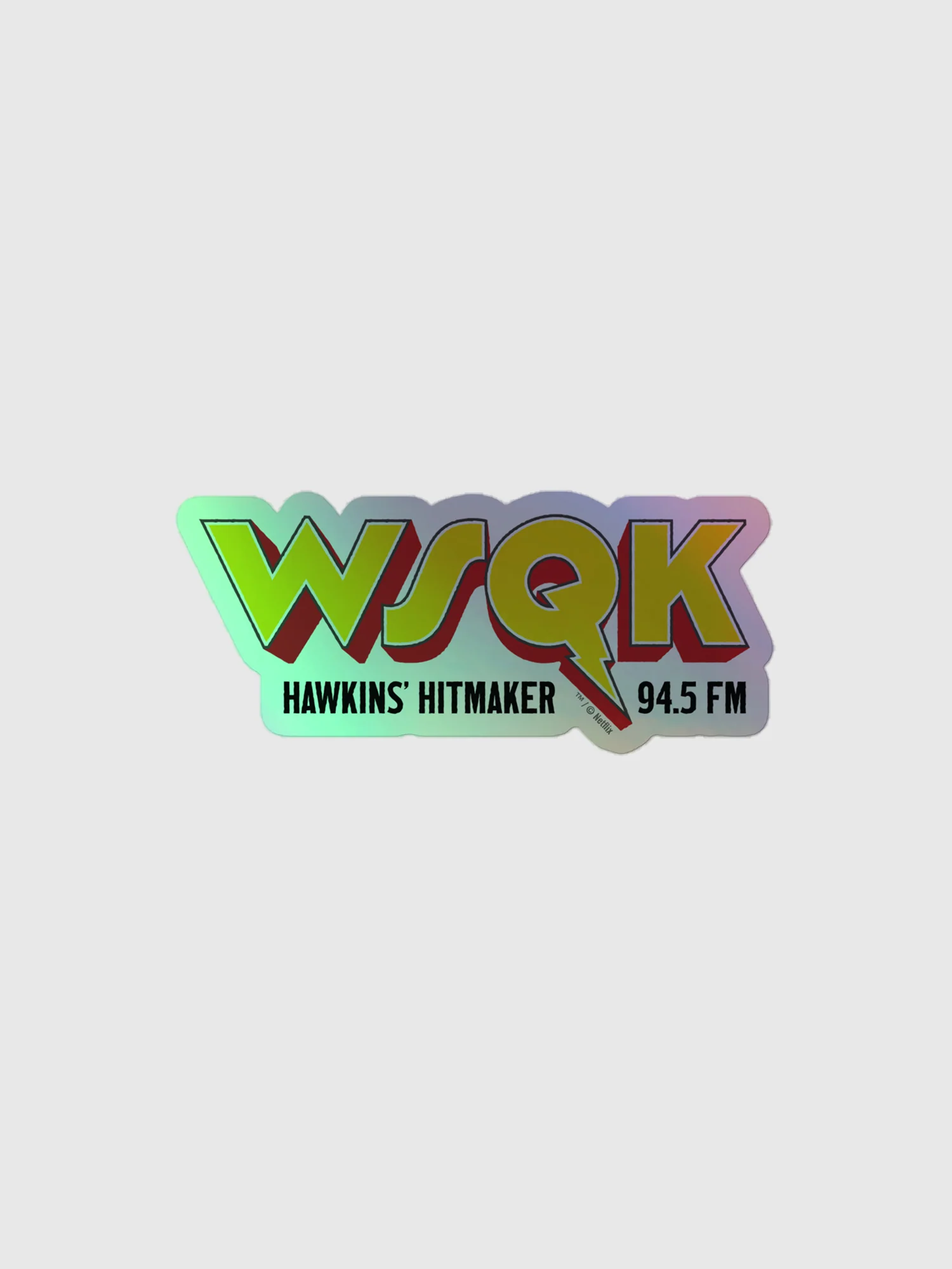 Stranger Things WSQK Holographic Sticker - Image 4