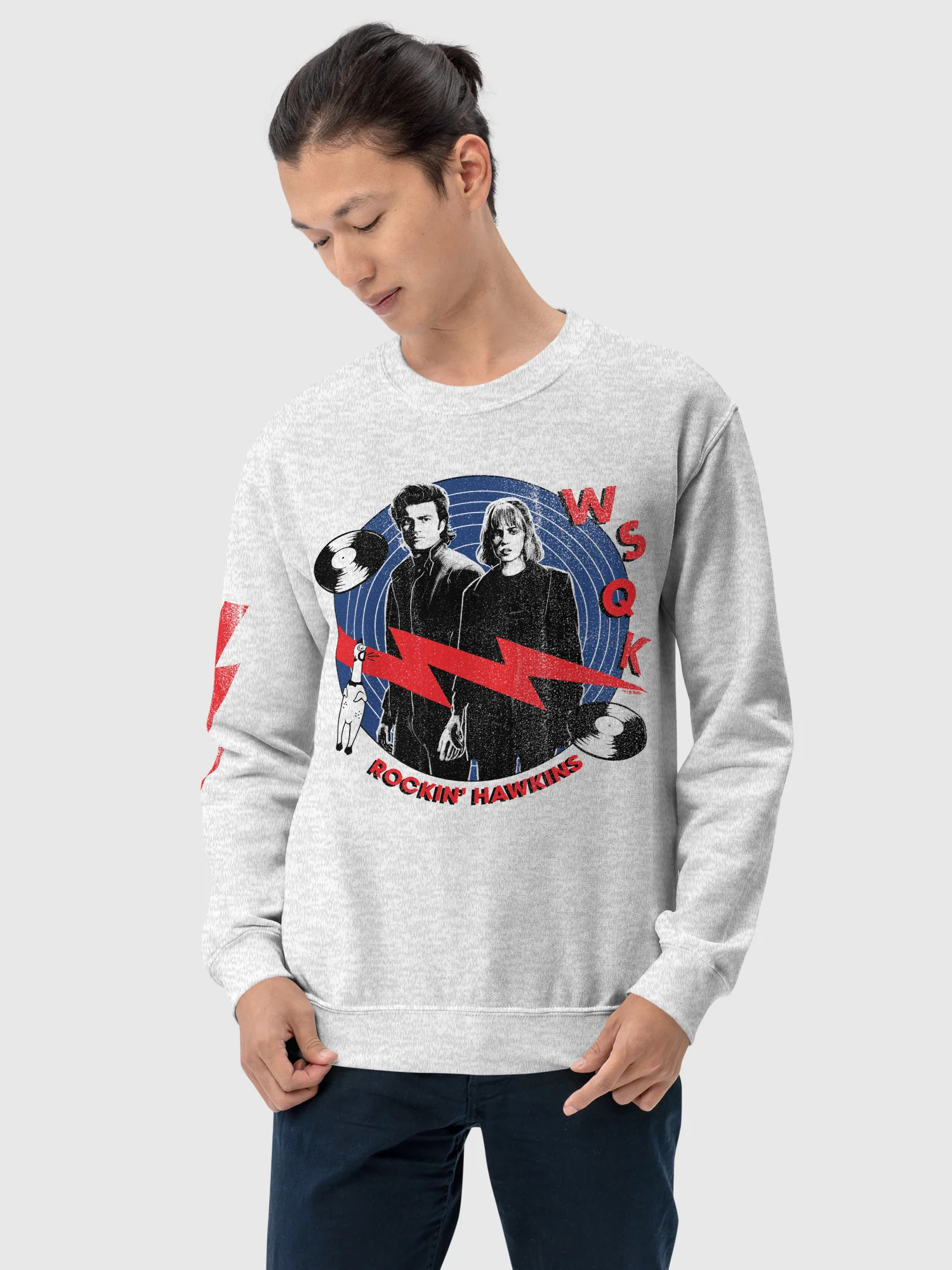 Stranger Things WSQK Rockin' Hawkins Crewneck - Image 3