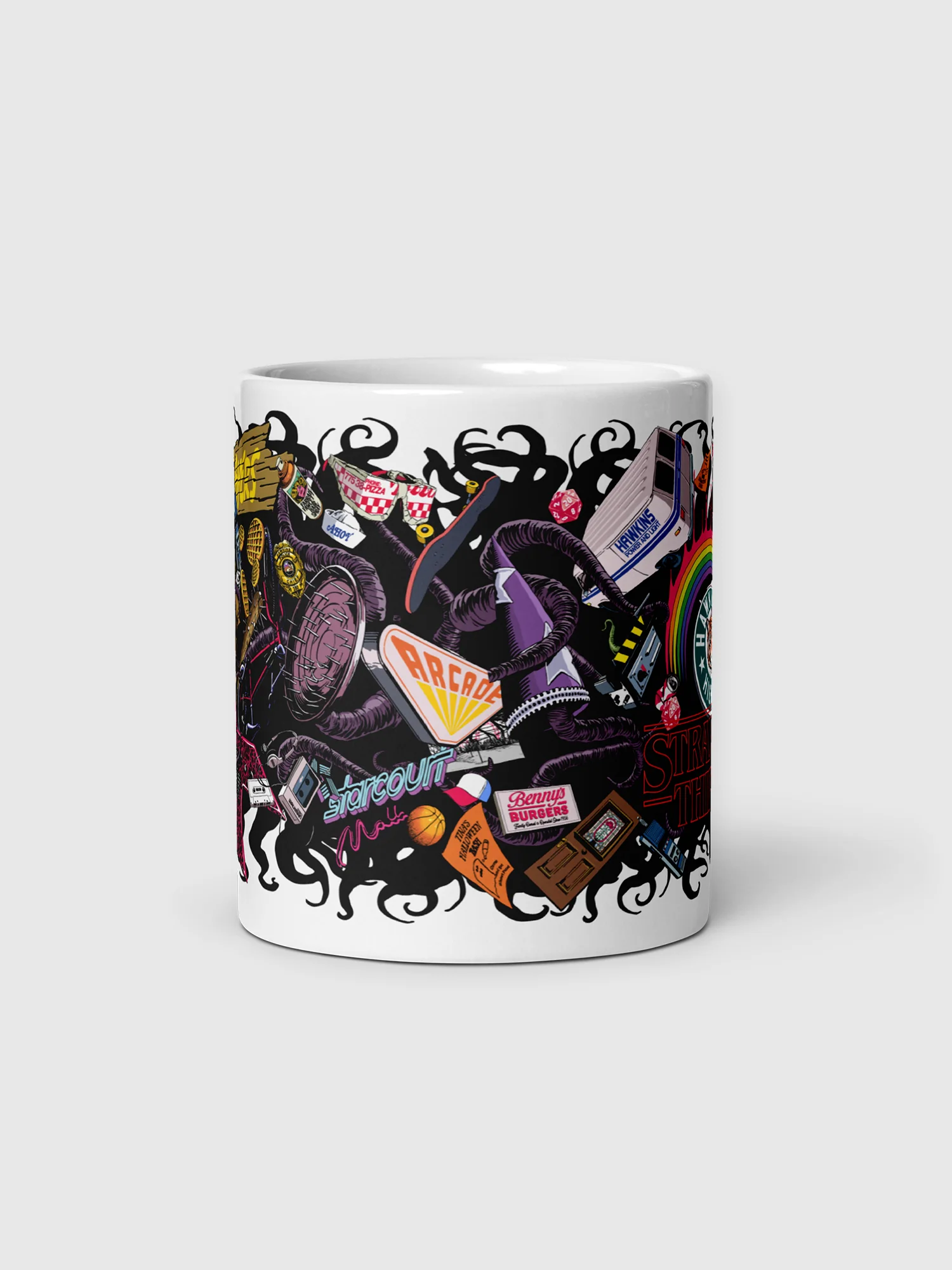 Stranger Things Season 4 x Butcher Billy White Glossy Mug [11oz] - Image 3