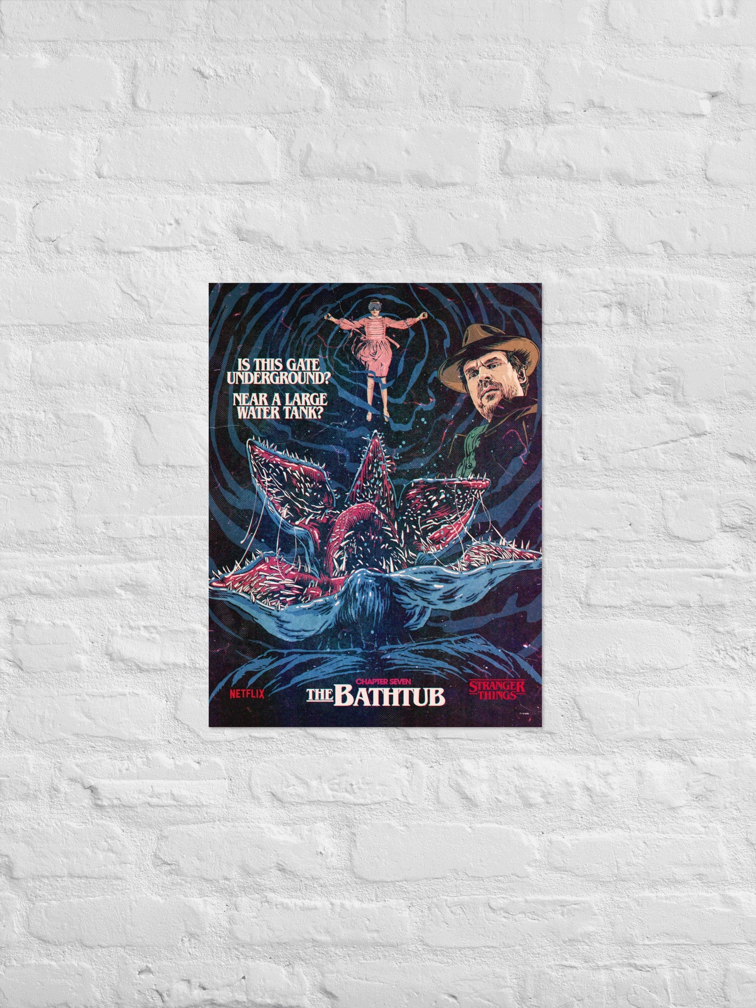Stranger Things Season 1  x Butcher Billy The Bathtub Poster - Image 2