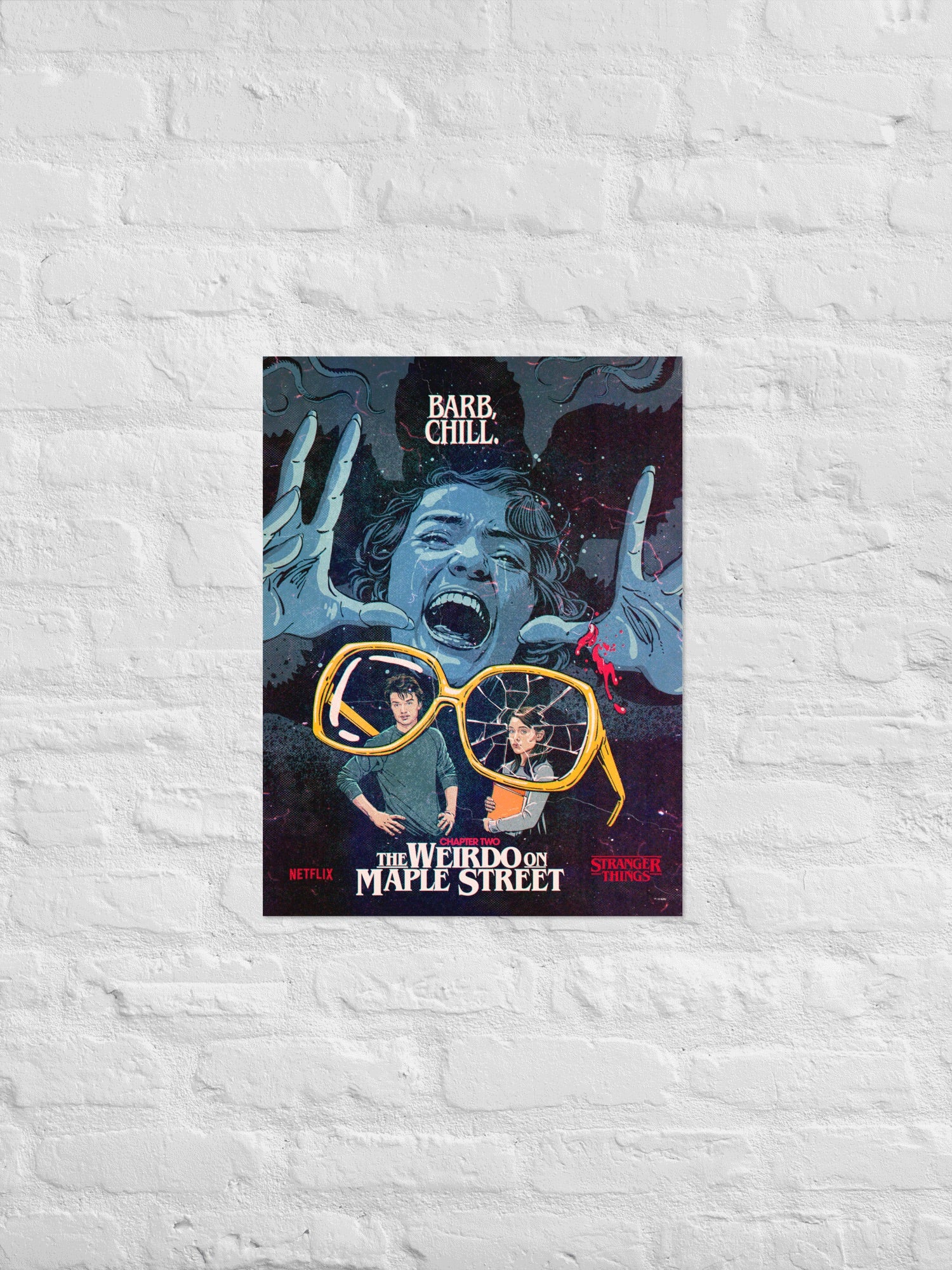 Stranger Things Season 1 x Butcher Billy Weirdo on Maple Street Poster - Image 2