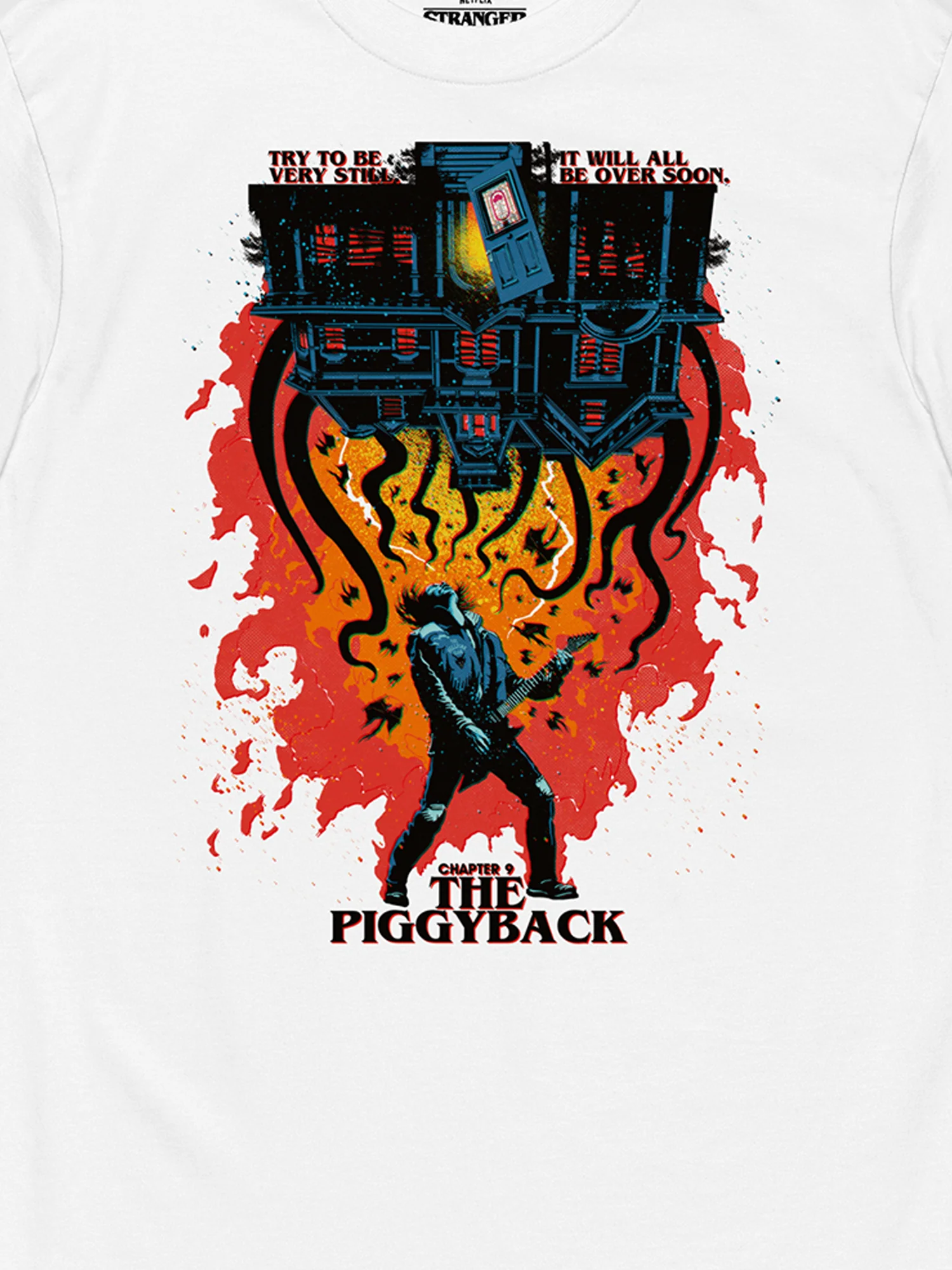 Stranger Things Season 4 x Butcher Billy The Piggyback Tee [White] - Image 2