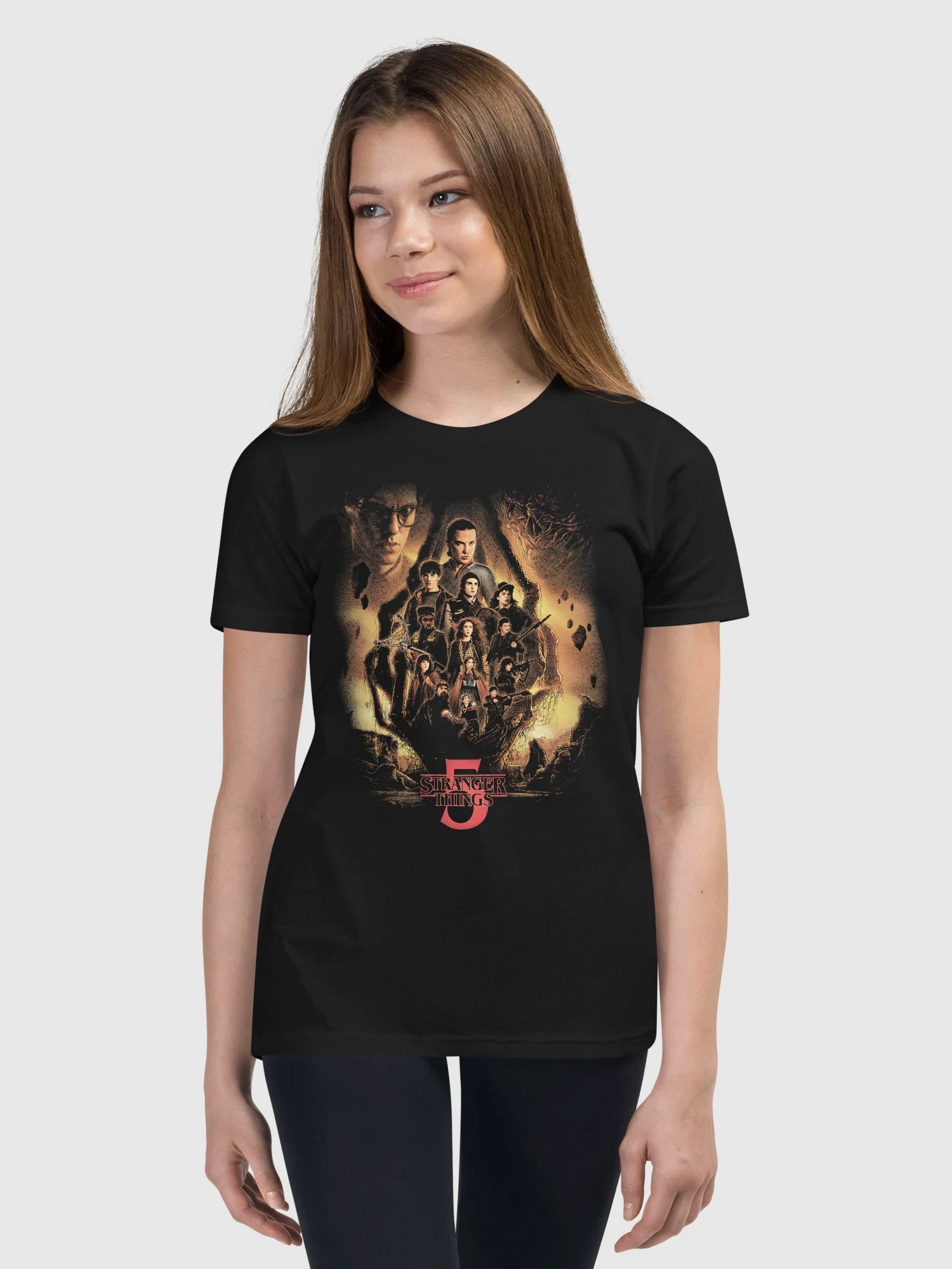 Stranger Things x Kyle Lambert Kids T-Shirt Season 5 Finale Art - Image 2