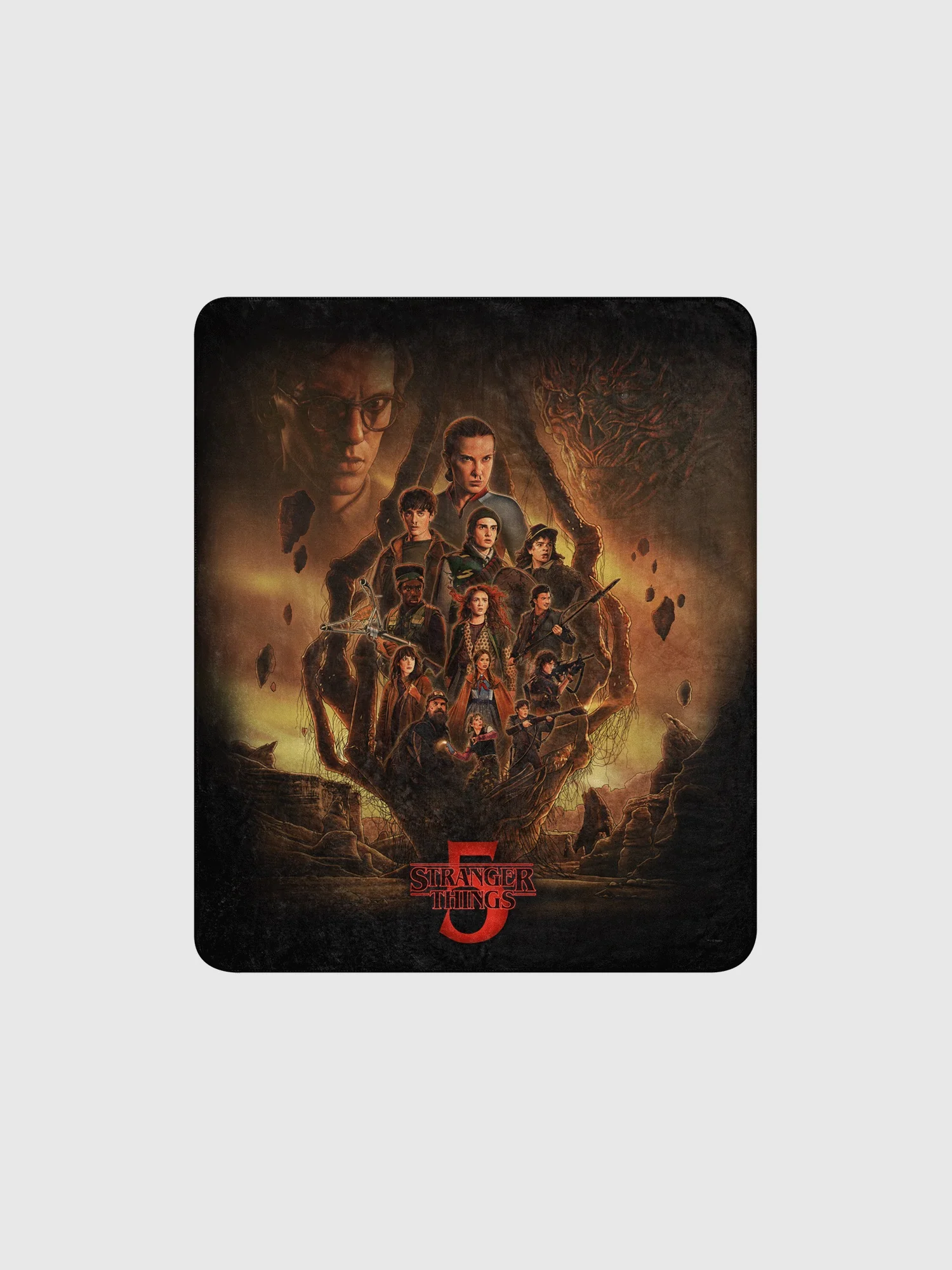 Stranger Things x Kyle Lambert Premium Sherpa Blanket Season 5 Finale Art - Image 4
