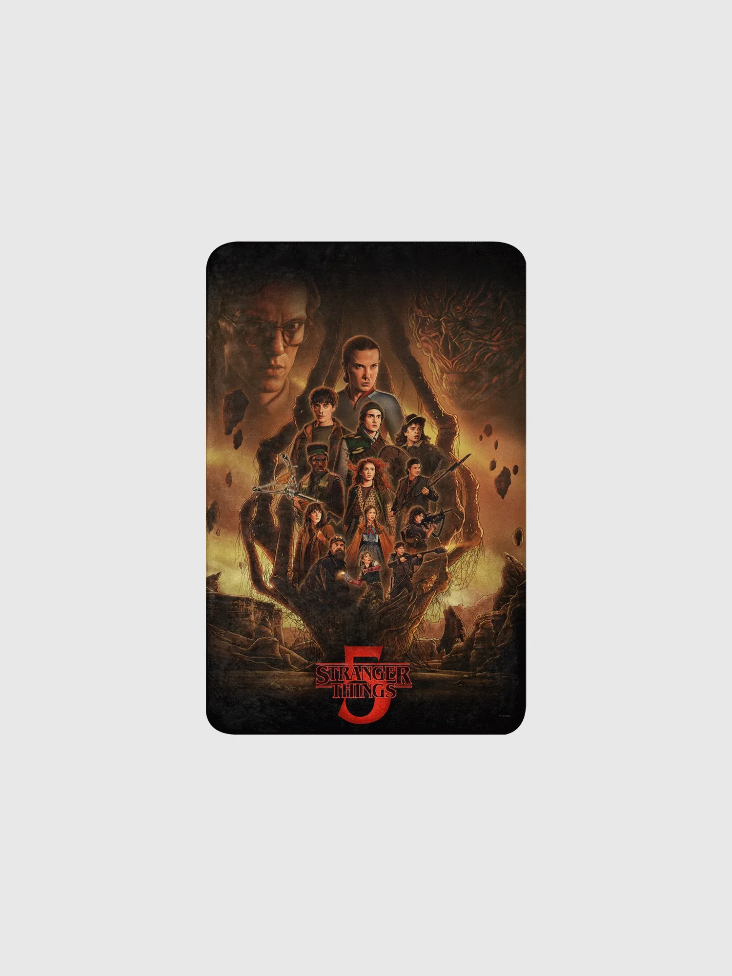 Stranger Things x Kyle Lambert Premium Sherpa Blanket Season 5 Finale Art - Image 5