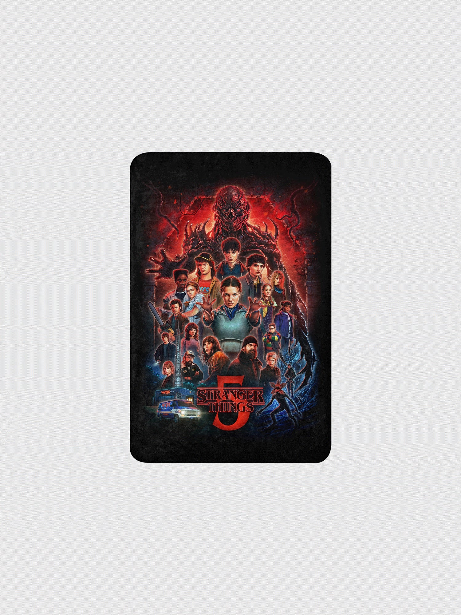 Stranger Things x Kyle Lambert Sherpa Blanket Season 5 Art - Image 4