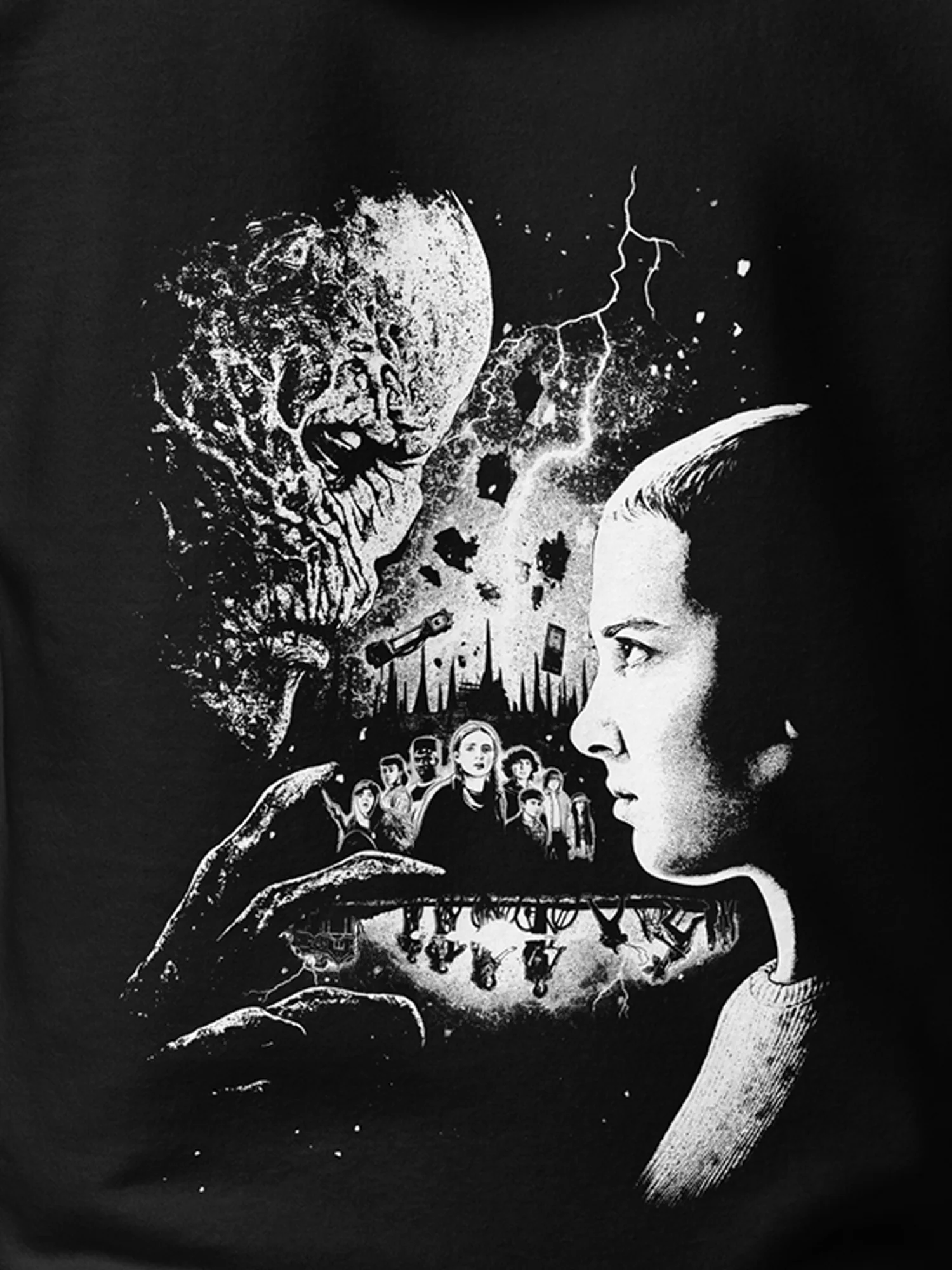 Stranger Things x Kyle Lambert Unisex Hoodie [Black] - Image 2