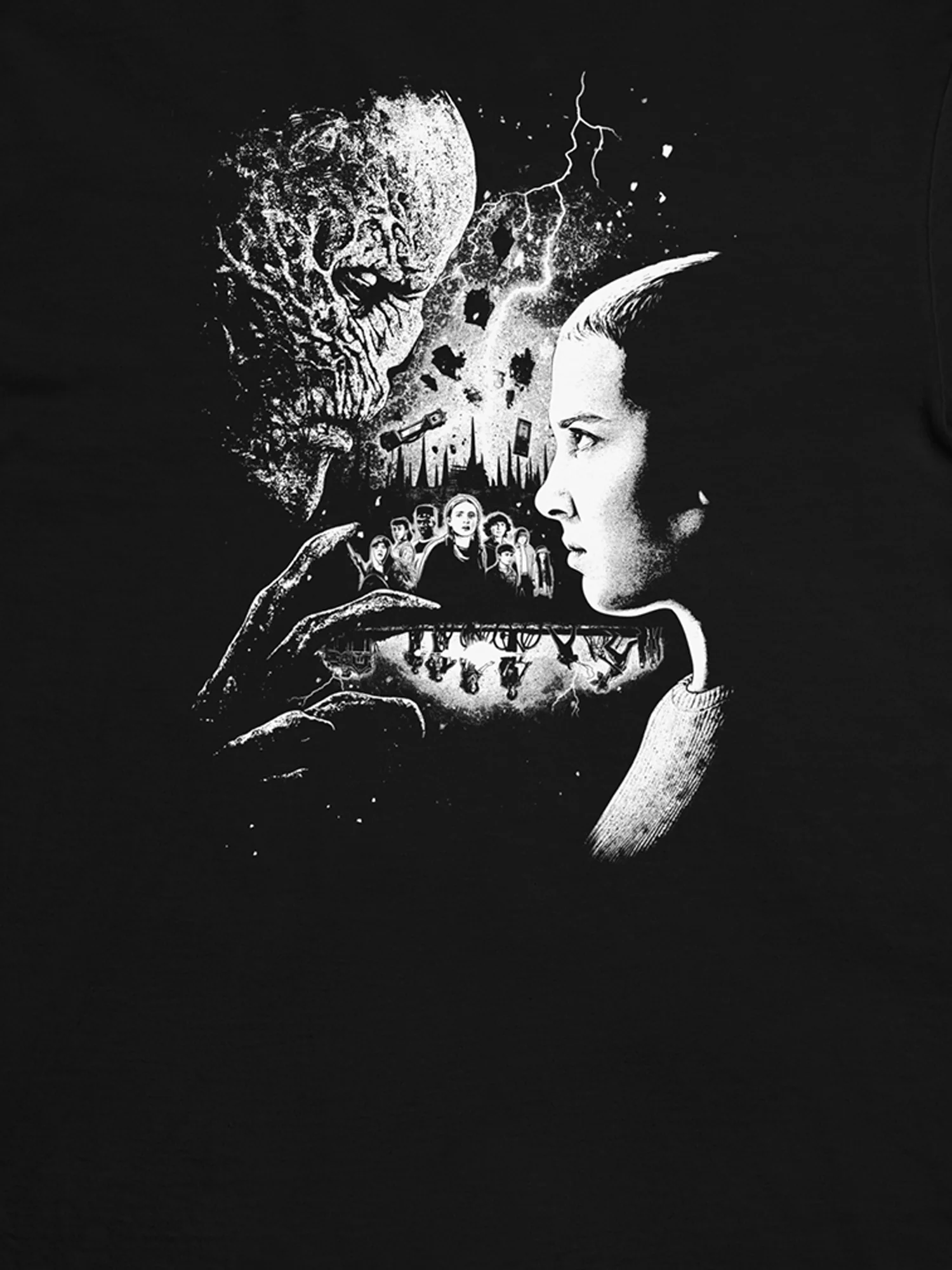 Stranger Things x Kyle Lambert Unisex Premium Tee  [Black] - Image 2