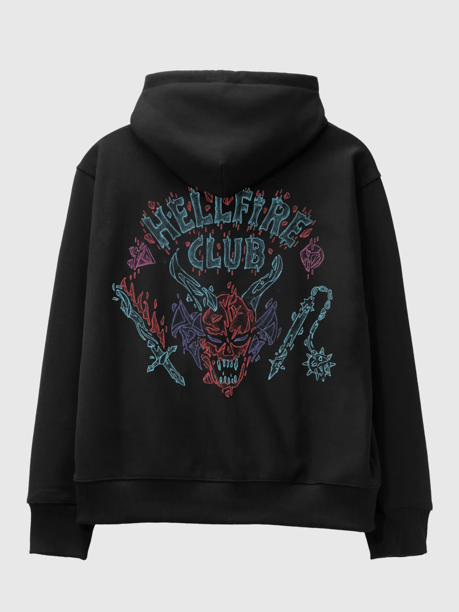 Stranger Things x Louis De Guzman Hellfire Club Hoodie - Image 2