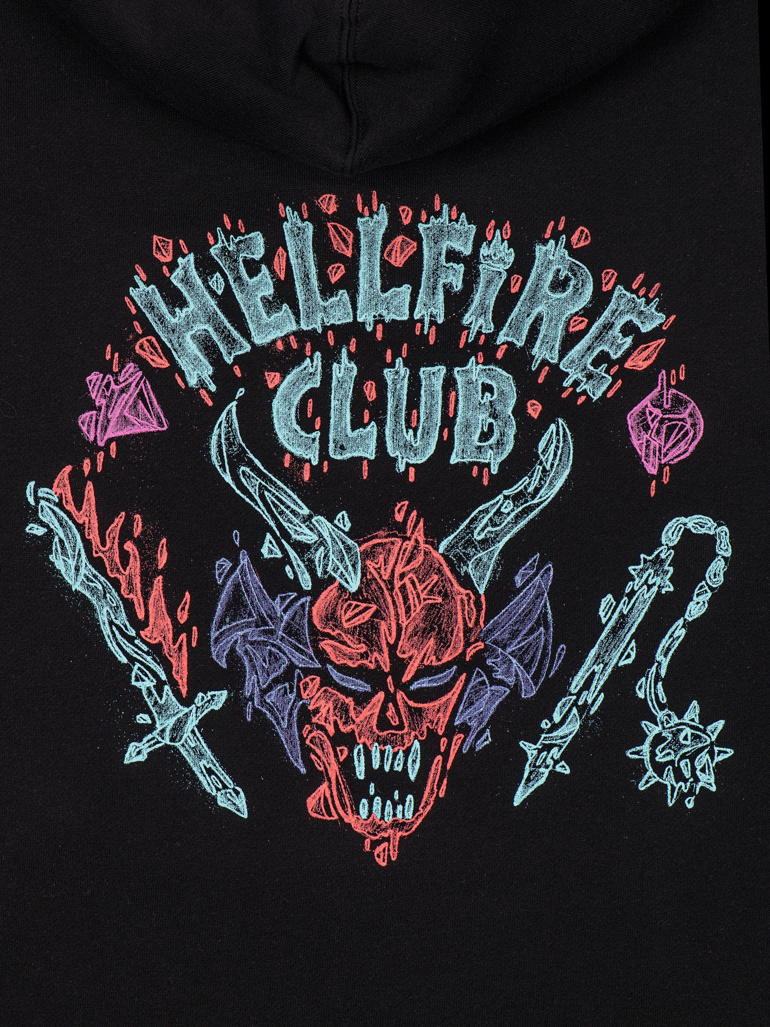 Stranger Things x Louis De Guzman Hellfire Club Hoodie - Image 3