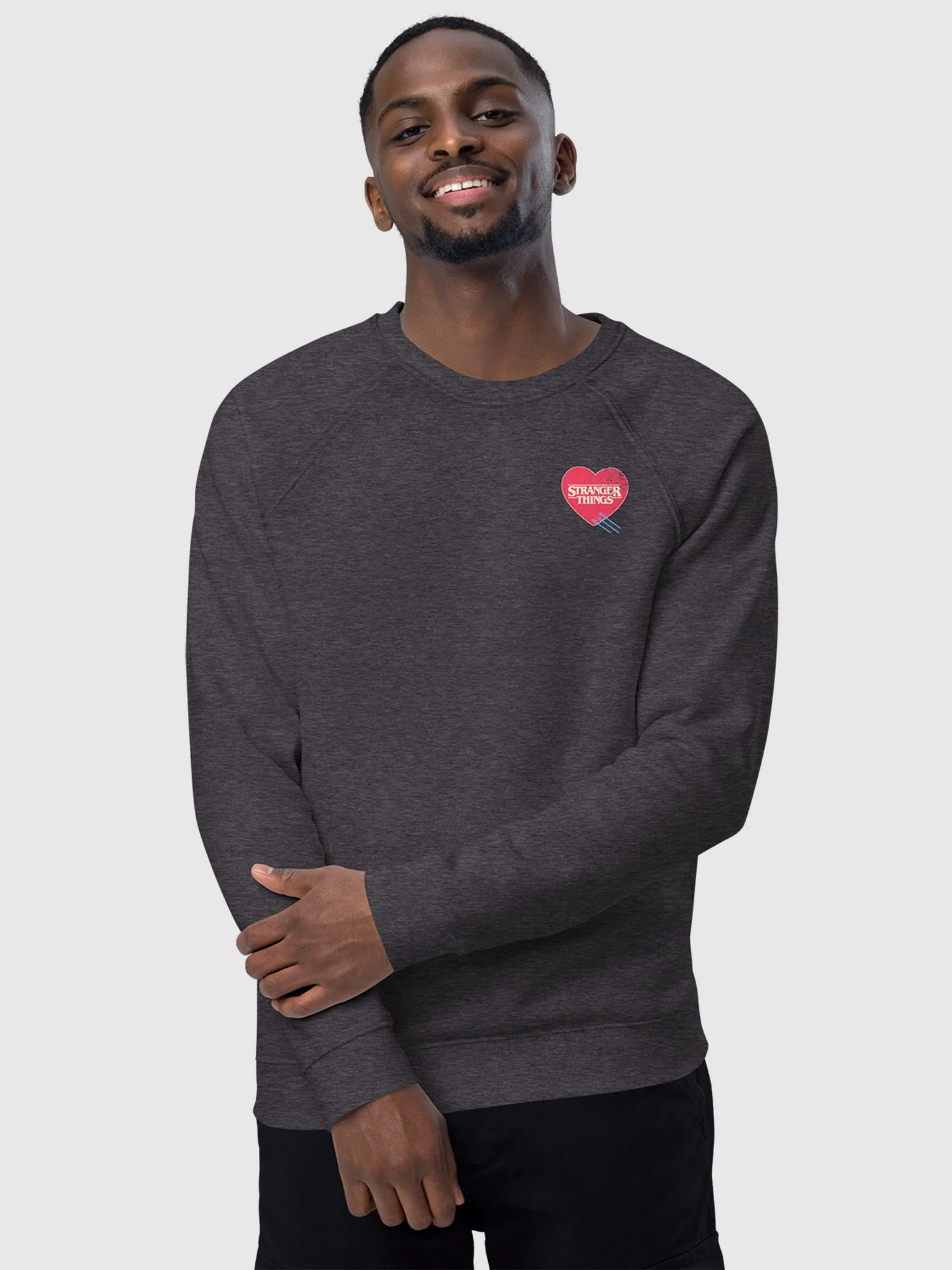 Stranger Things You Set My Heart on Hellfire Crewneck Sweatshirt - Image 4