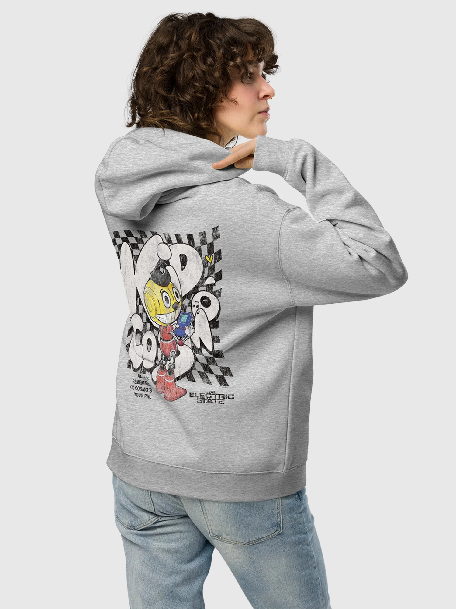 The Electric State Kid Cosmo is Your Pal Unisex Oversized Hoodie - Image 3