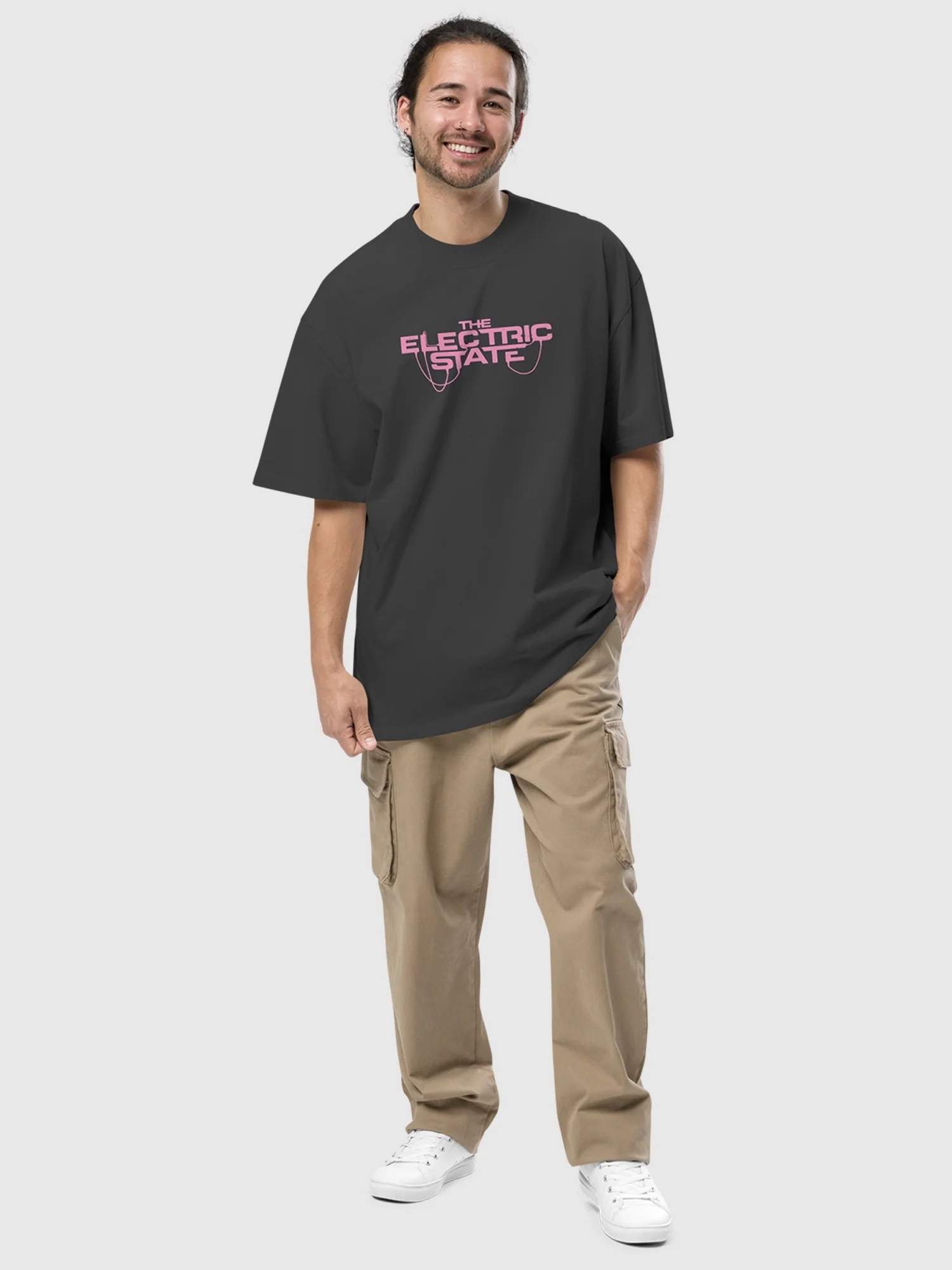 The Electric State Make Money, Keep Runnin' Oversized T-Shirt - Image 4