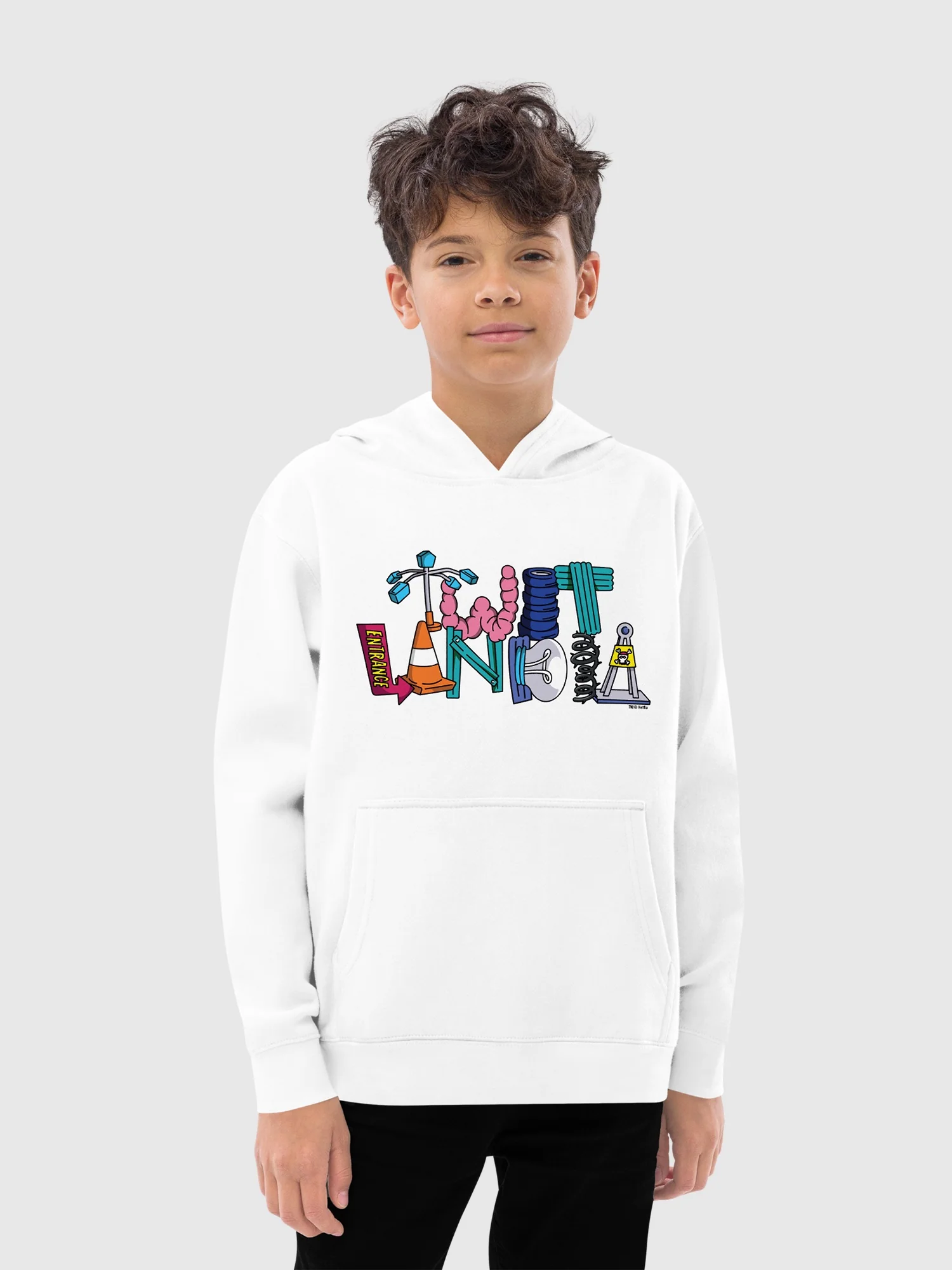 The Twits Don't Stress Kids Hoodie - Image 2