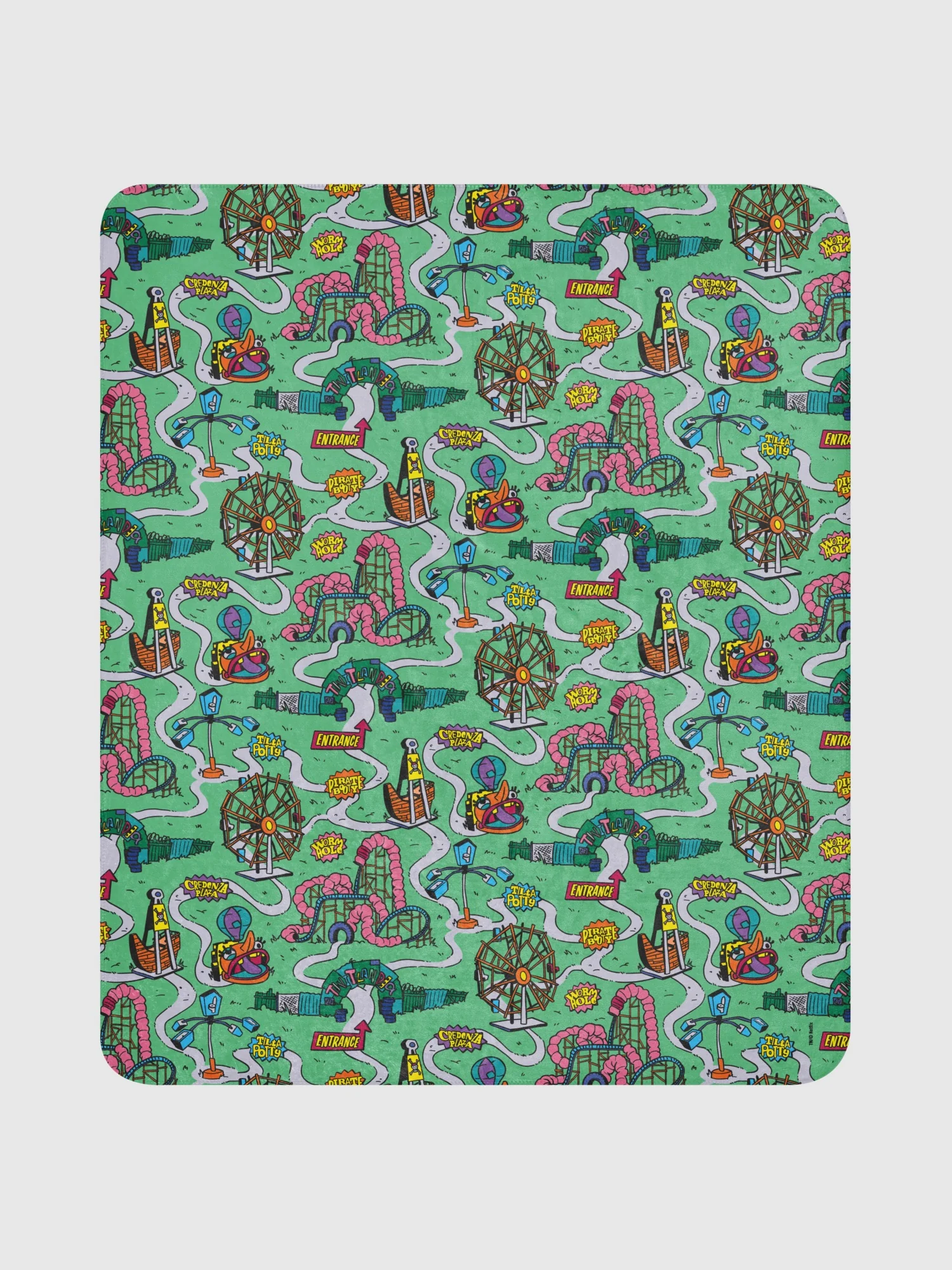 The Twits Map Sherpa Blanket - Image 2
