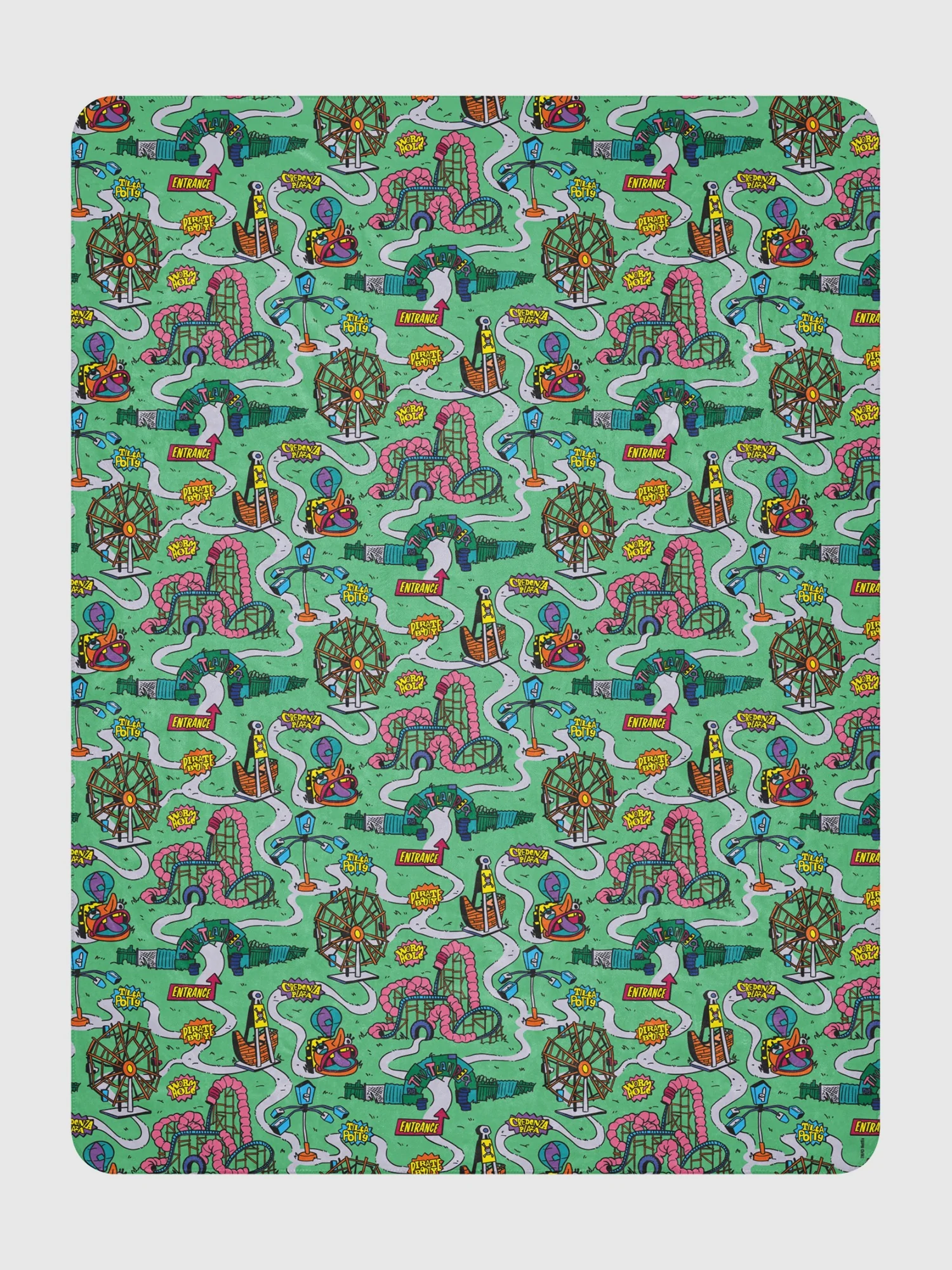 The Twits Map Sherpa Blanket - Image 3