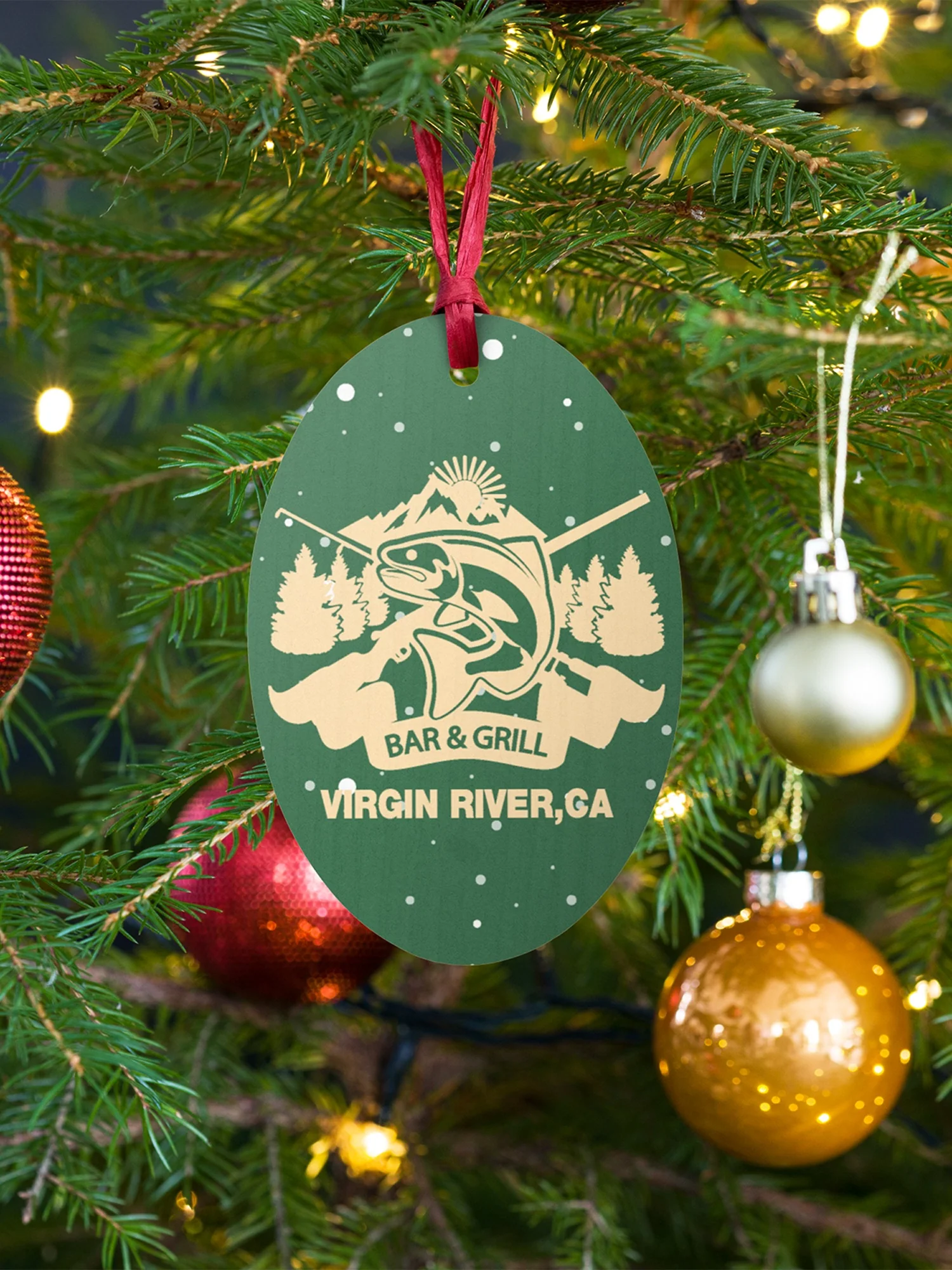 Virgin River Jack's Bar Wooden Ornament - Image 3