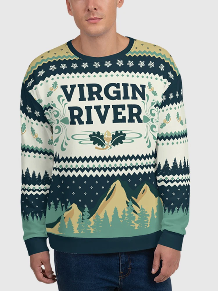 Virgin River Mountain Holiday Crewneck Sweatshirt - Image 3