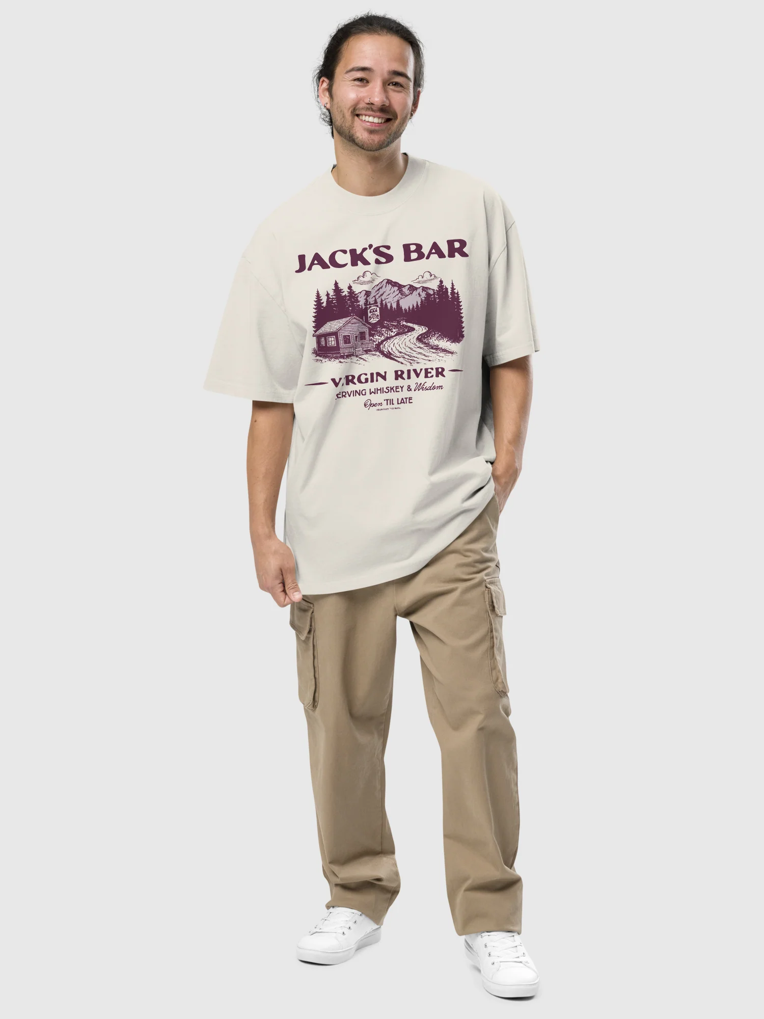 Virgin River Oversized T-Shirt Jack’s Bar - Image 2