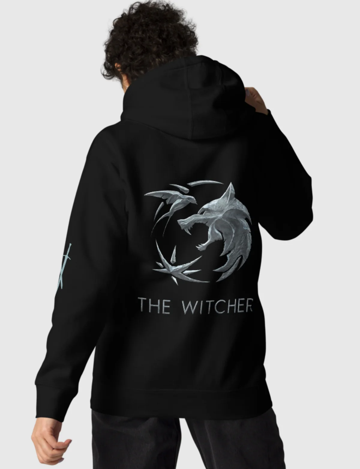 The Witcher Logo Unisex Hoodie [Black] - Image 3