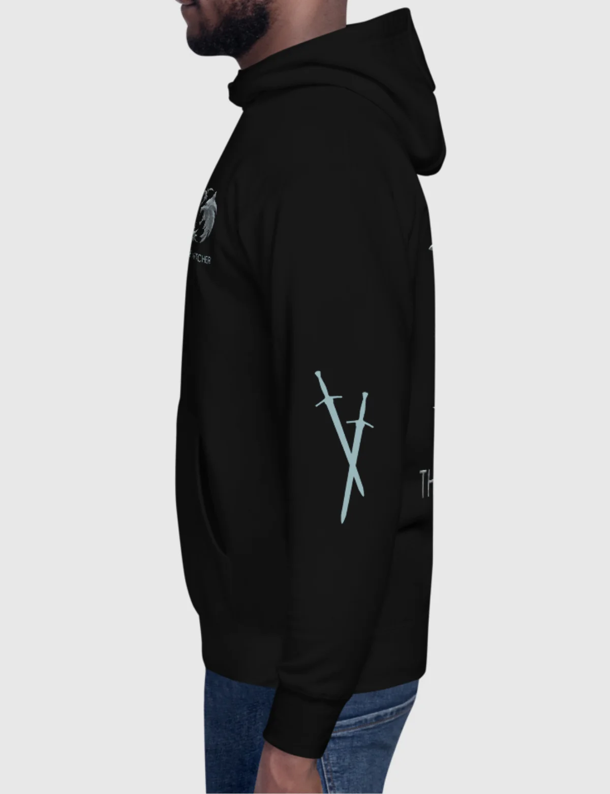 The Witcher Logo Unisex Hoodie [Black] - Image 6