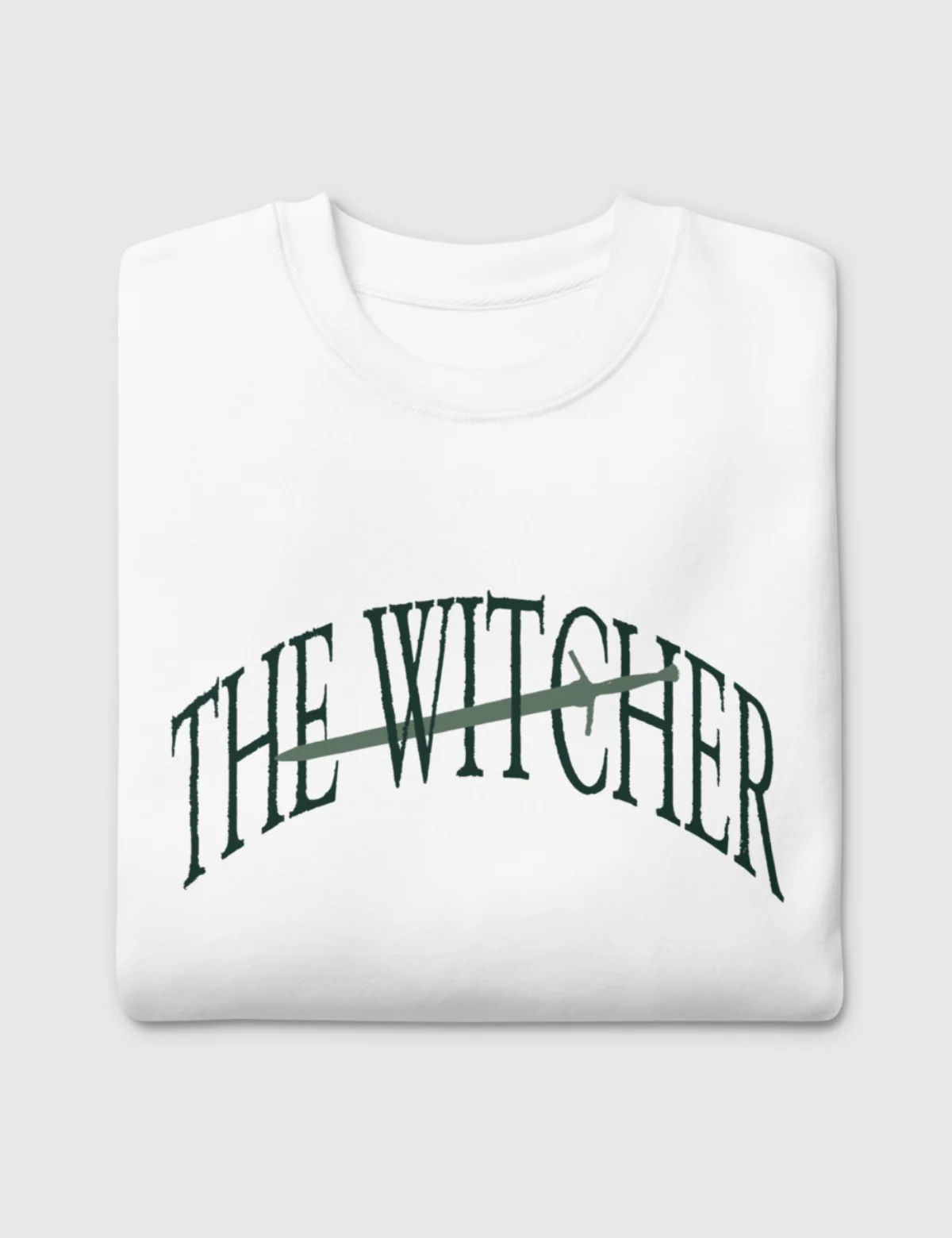 The Witcher Evil is Evil Unisex Premium Sweatshirt [White] - Image 5