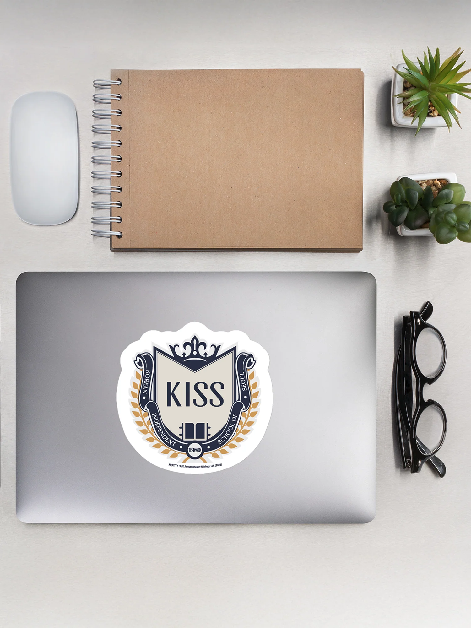 XO, Kitty KISS Sticker - Image 2
